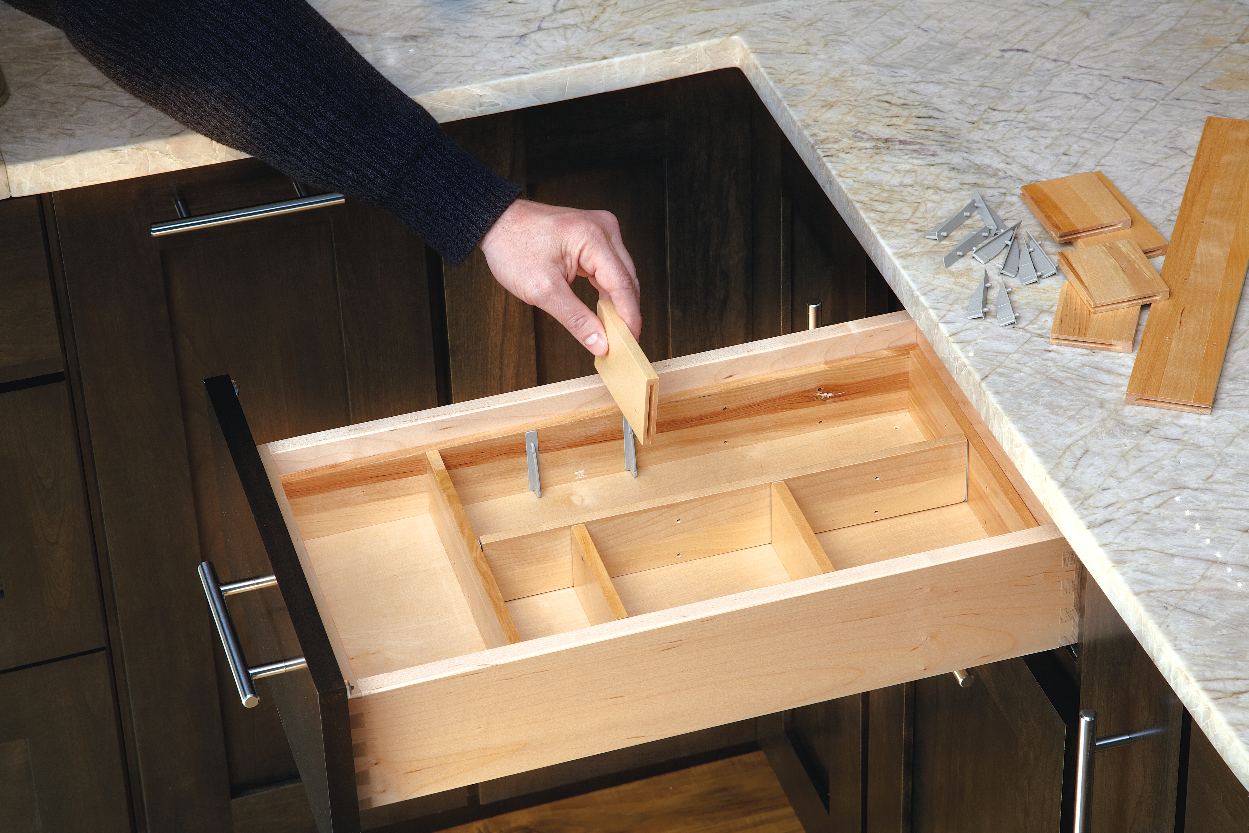 Rev-A-Shelf Anpassbare Drop-in Küche Besteck Schublade Organizer, LD-4CT15-1 - Bild 10 von 11