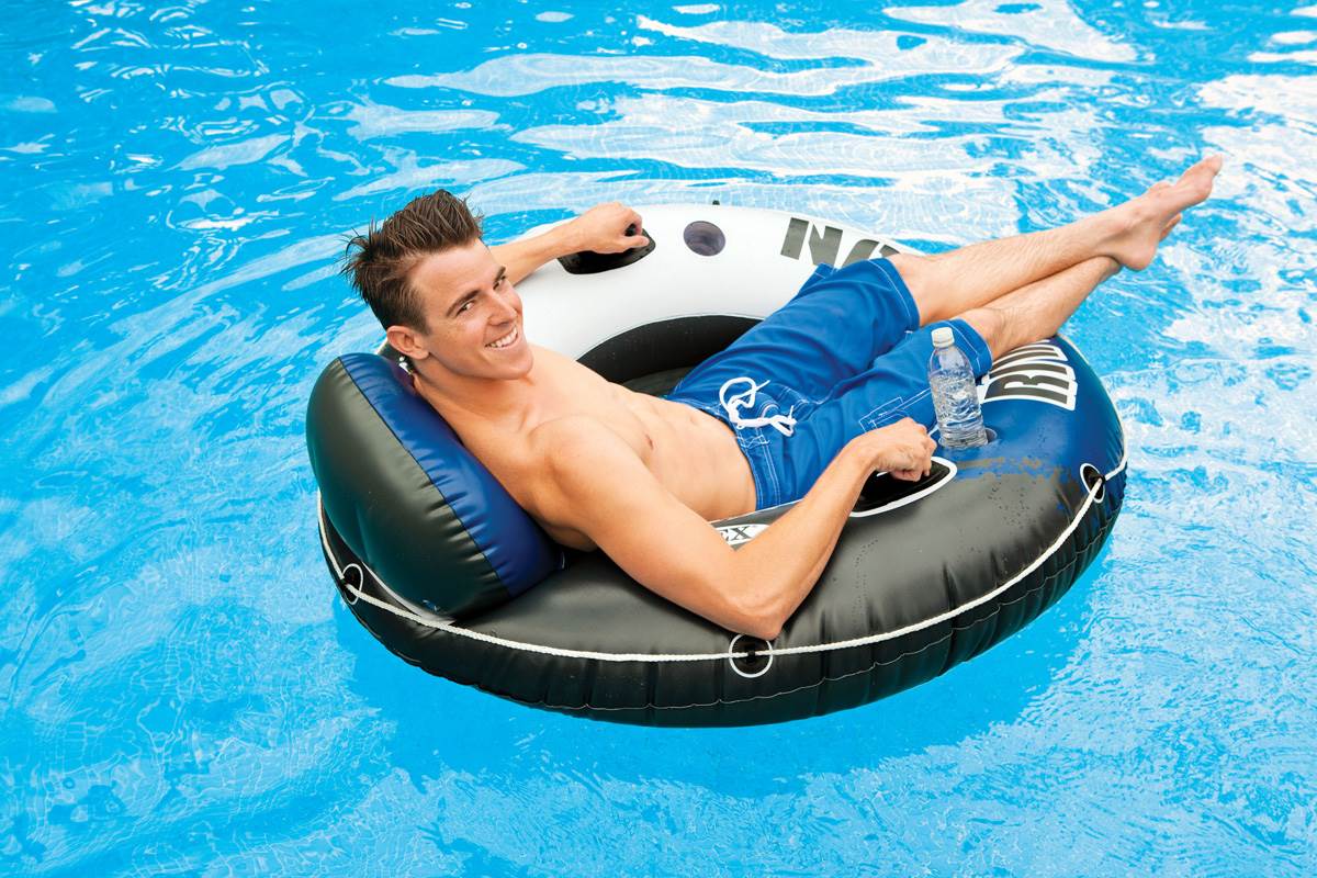 intex river run inflatable floating tube