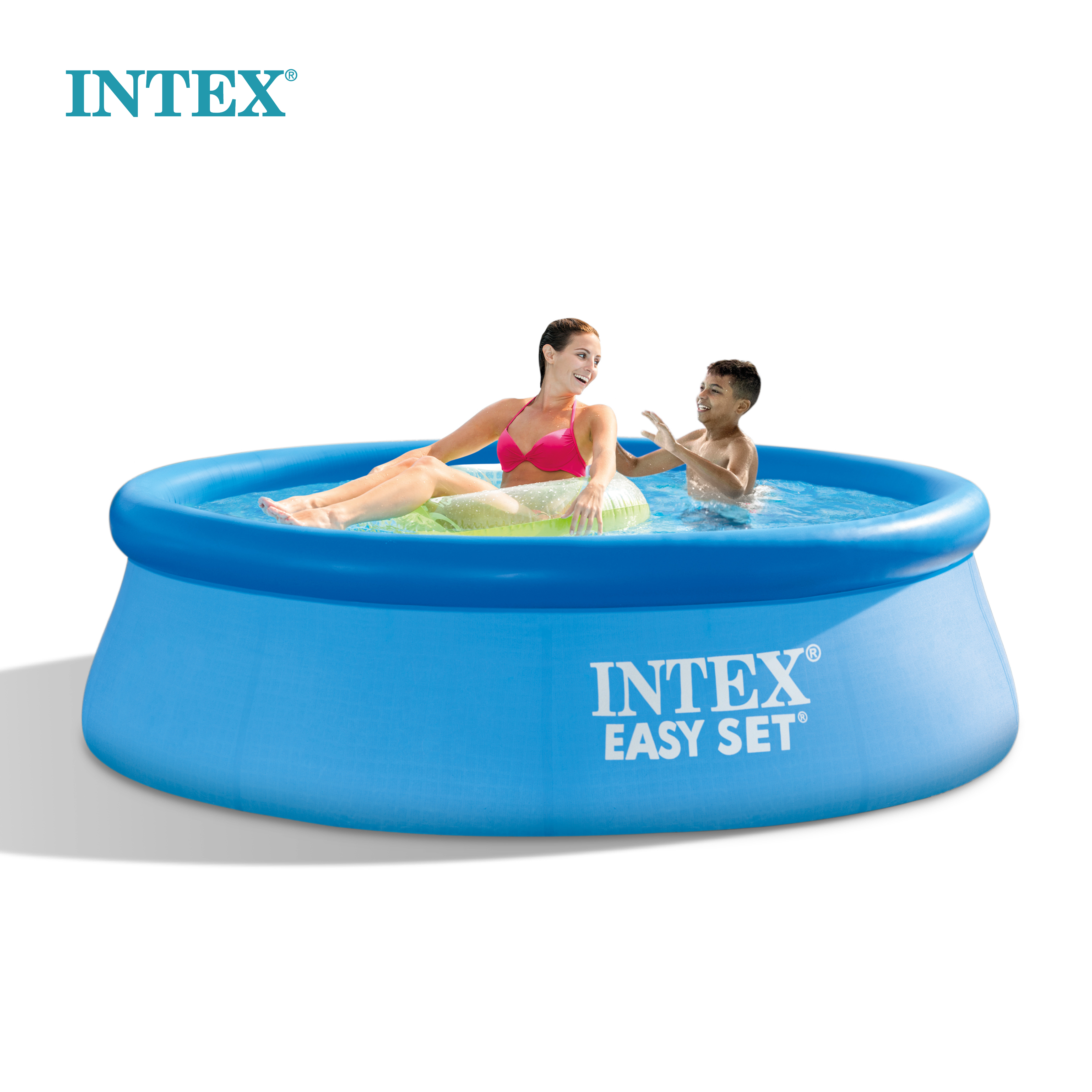 Intex 8 Fuß x 30 Zoll hoch Easy Set aufblasbarer oberirdischer Pool (gebraucht) - Bild 6 von 7
