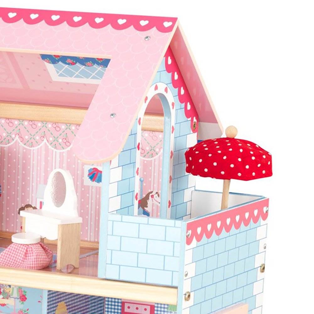 KidKraft Chelsea Wooden Dollhouse Pretend Play House Cottage with