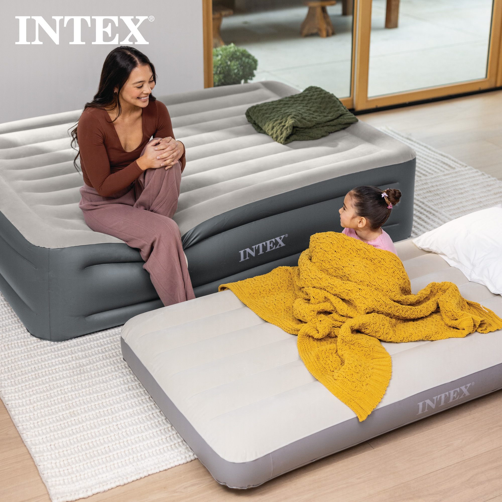 Intex Dura-Beam Standard Series Single Height Inflatable Airbed