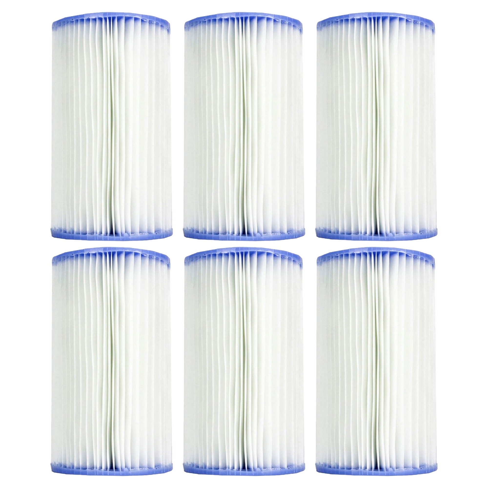 Intex 29005E Swimming Pool Type B Replacement Filter Pump Cartridge (6 Pack)
