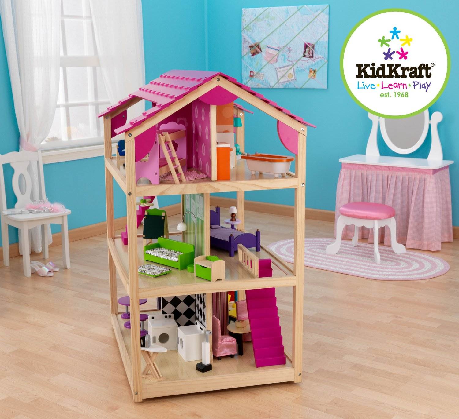 kidkraft 65078 puppenhaus so chic