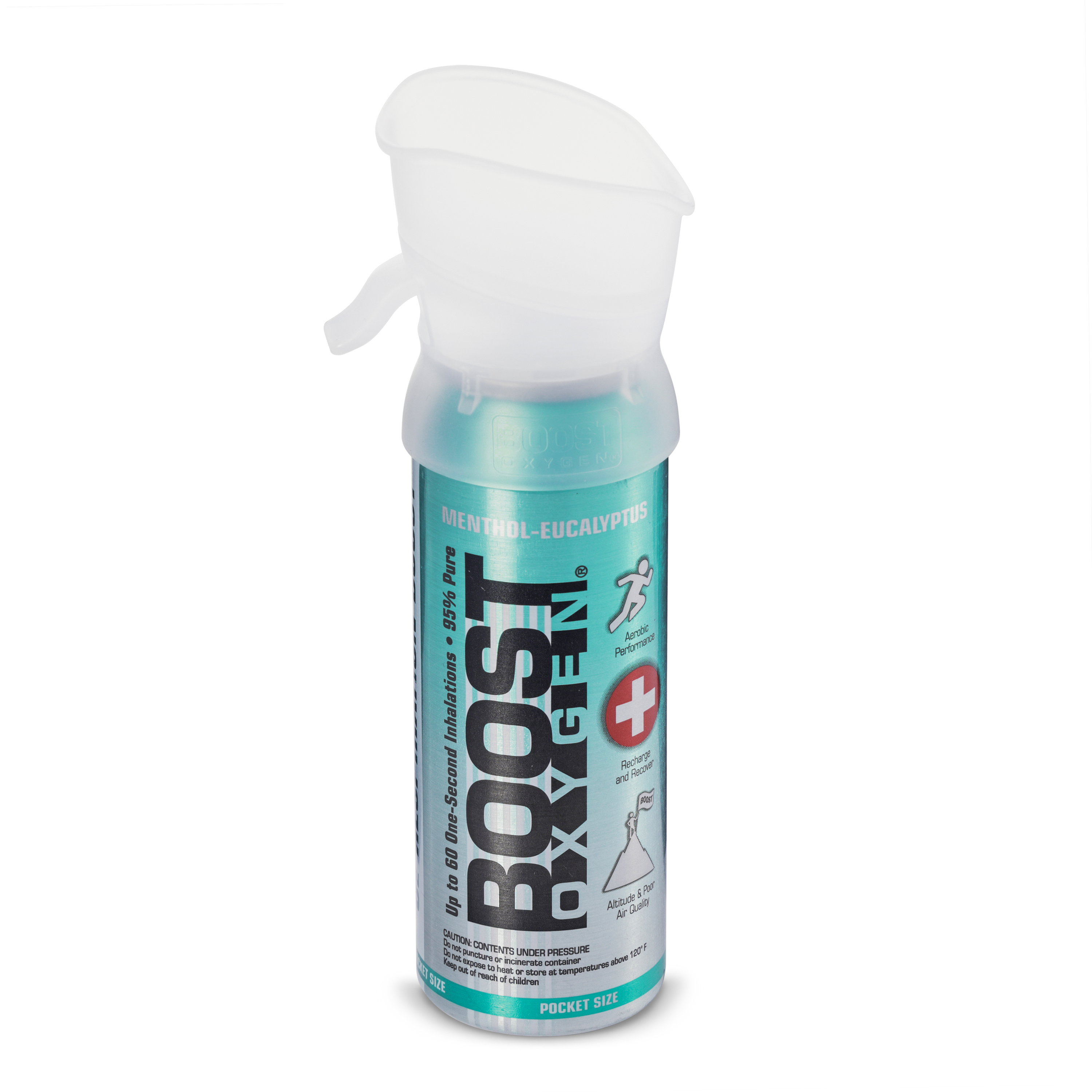 Boost Oxygen 3 Liter Pocket Sized Canned Oxygen Bottles w/Mouthpieces, 4 Flavors