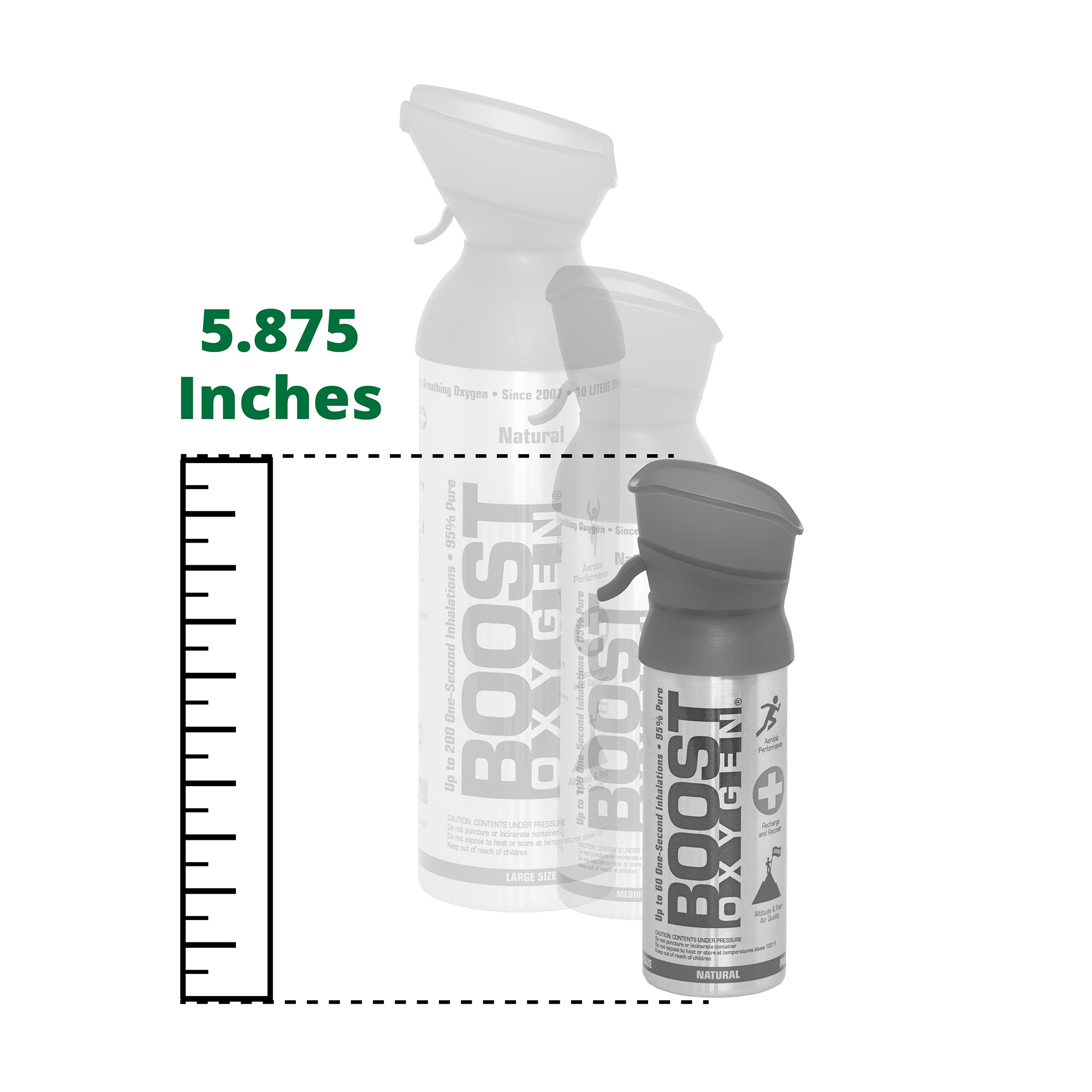 Boost Oxygen 3 Liter Pocket Sized Canned Oxygen Bottles w/Mouthpieces, 4 Flavors