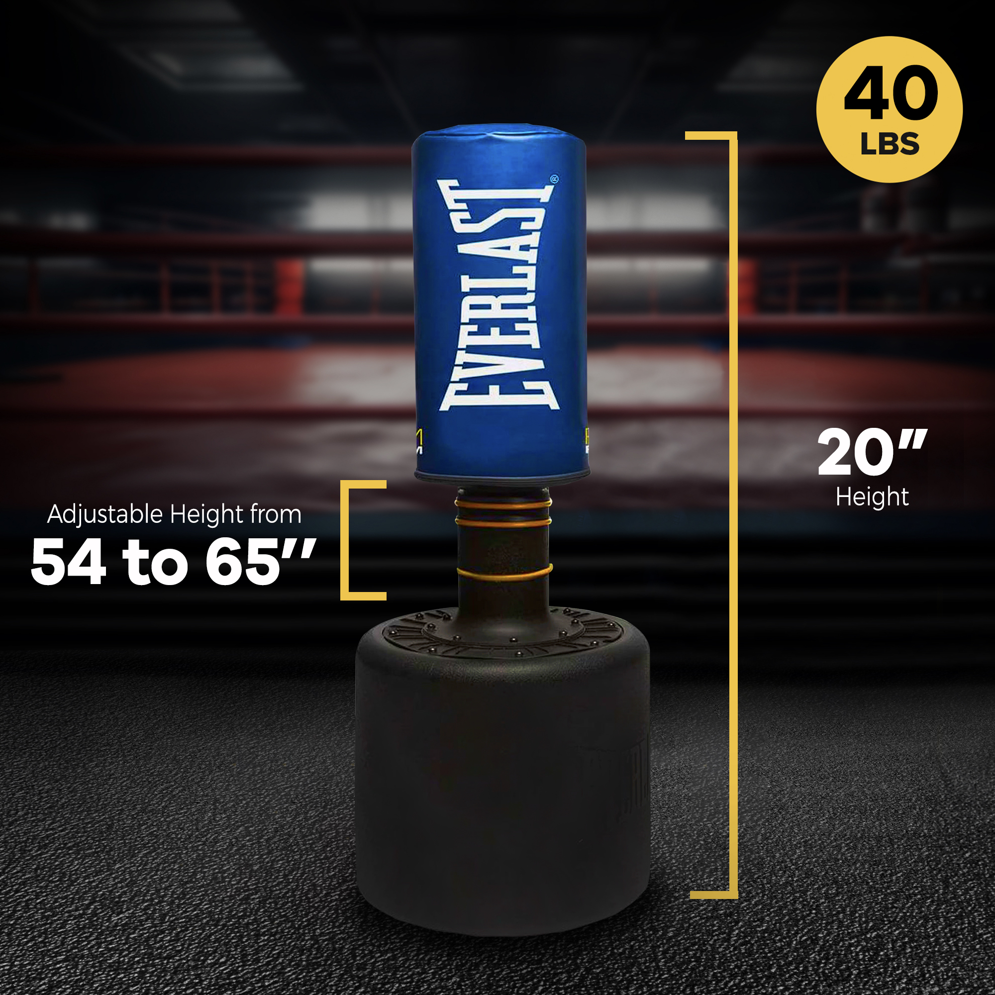 Everlast Powercore Free Standing Heavy Duty Training Bag w/Kit