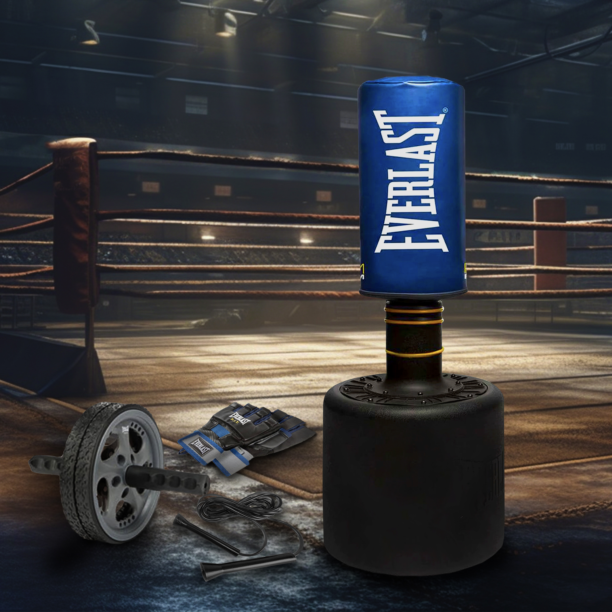 Everlast Powercore Free Standing Heavy Duty Training Bag w/ Kit