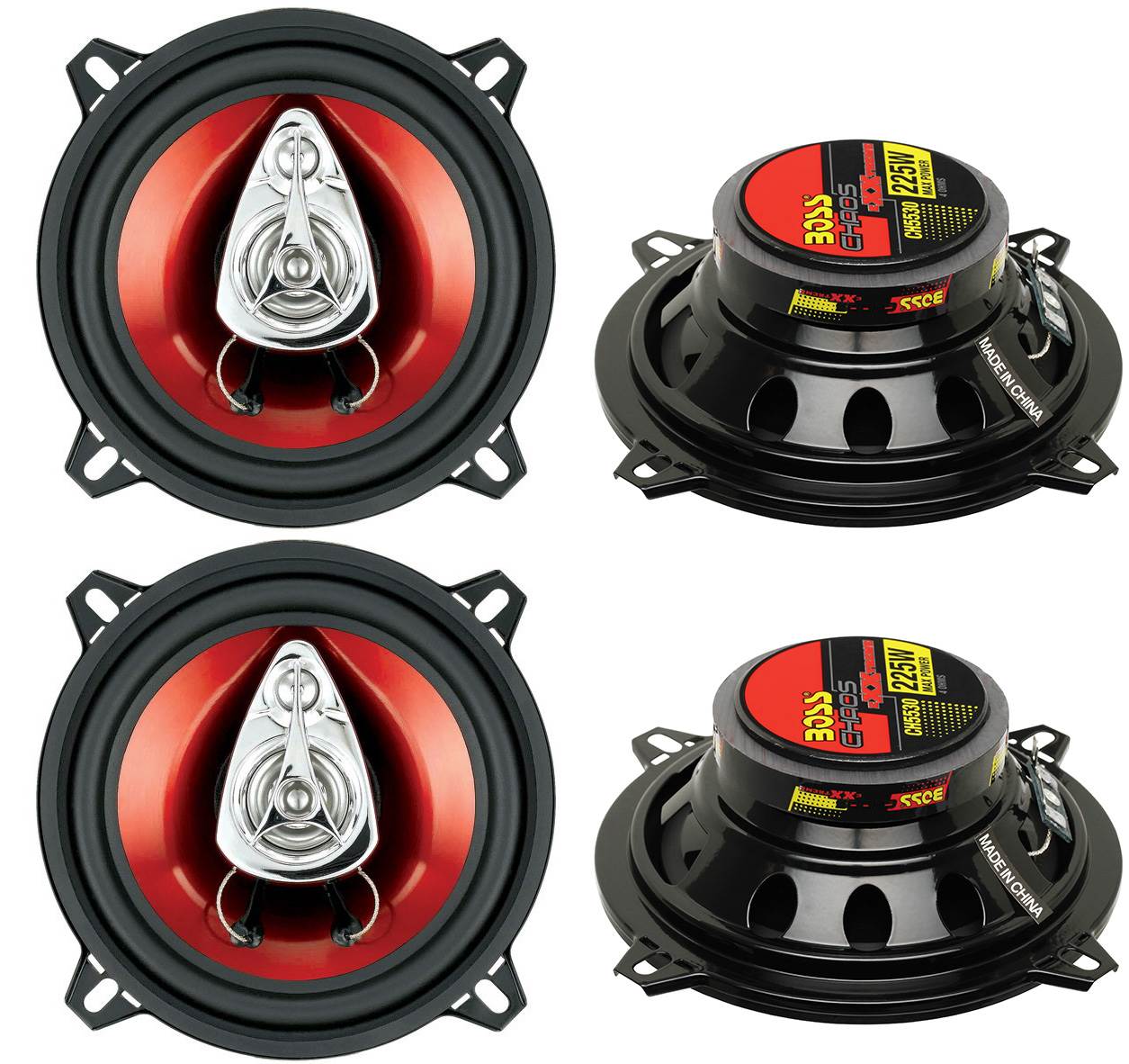 CH6530 6.5 300W 3 Way Car Coaxial Speakers BOSS CH5530 5.25 3-Way 225W 2