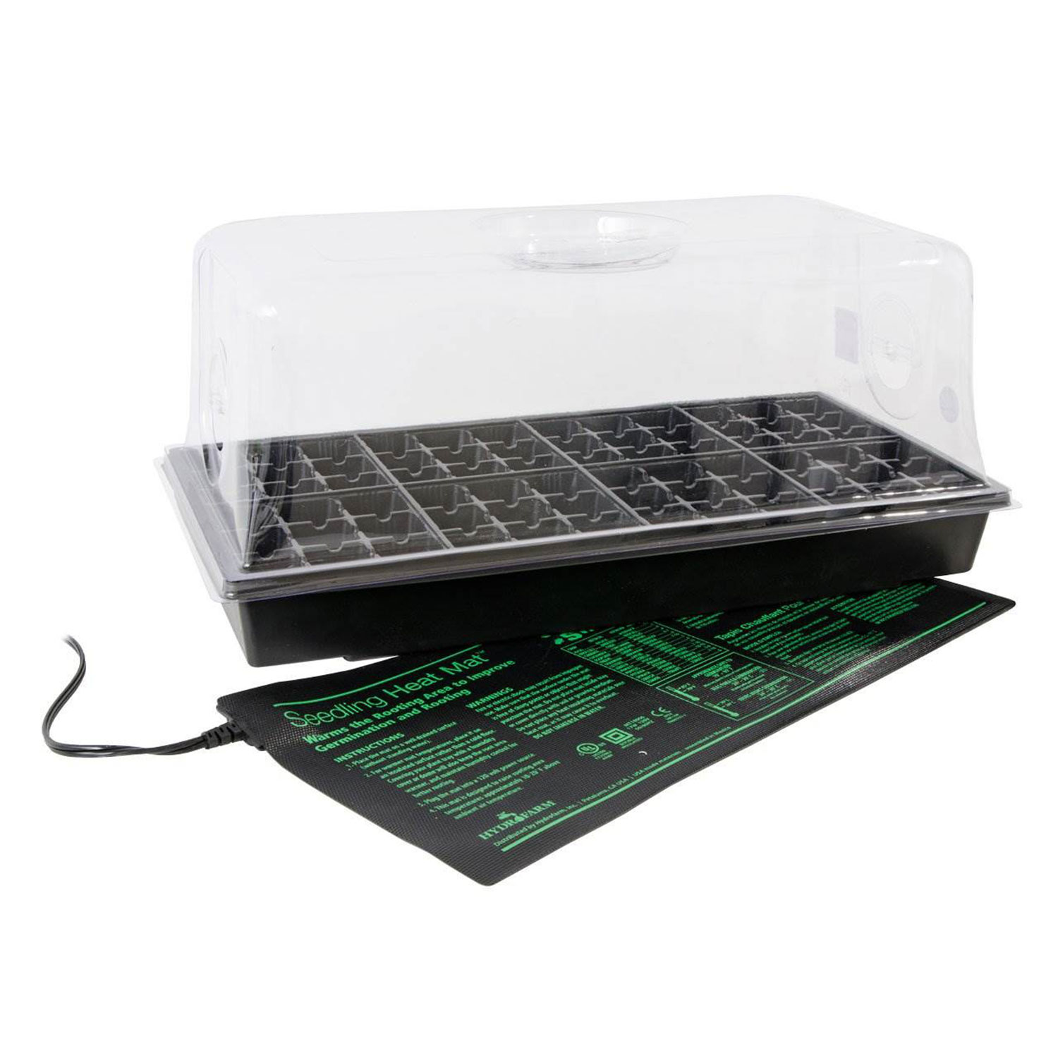 Home & Garden HYDROFARM CK64050 Germination Station w/ Heat Mat Cell