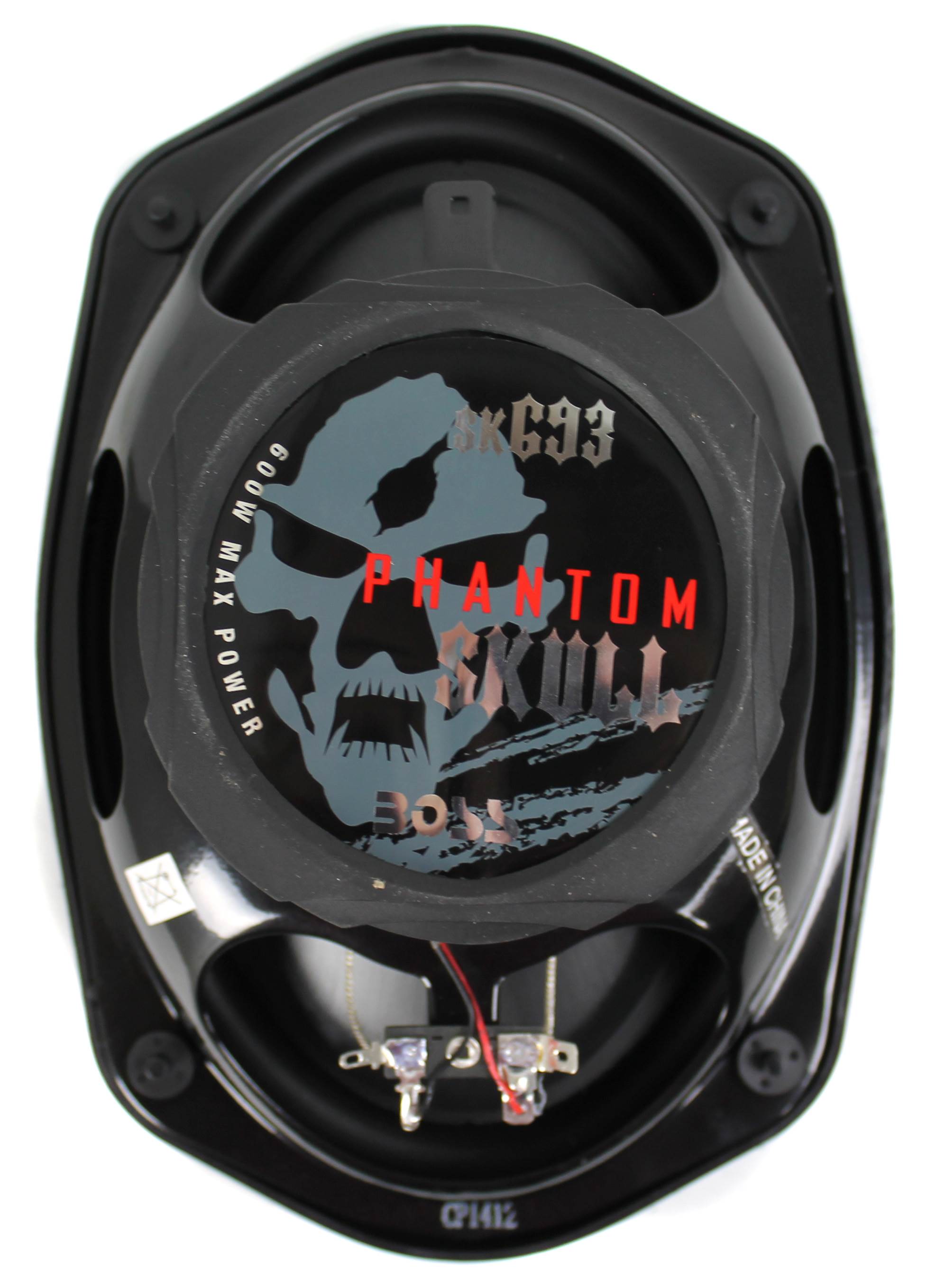 2) NEW BOSS SKULL SK693 6x9" 600W 3 Way Coaxial Car Speakers Stereo