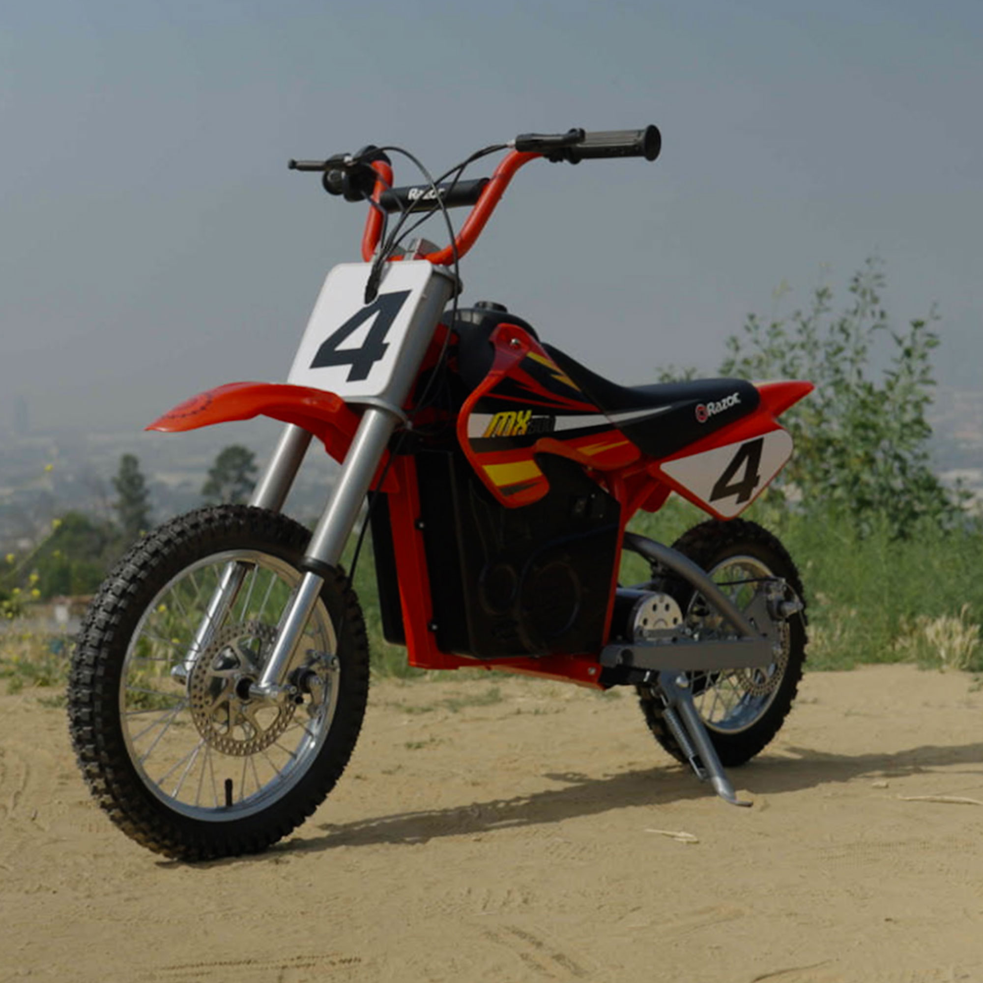 Razor MX500 Dirt Rocket 36V Electric Toy Motocross Dirt Bike, Red