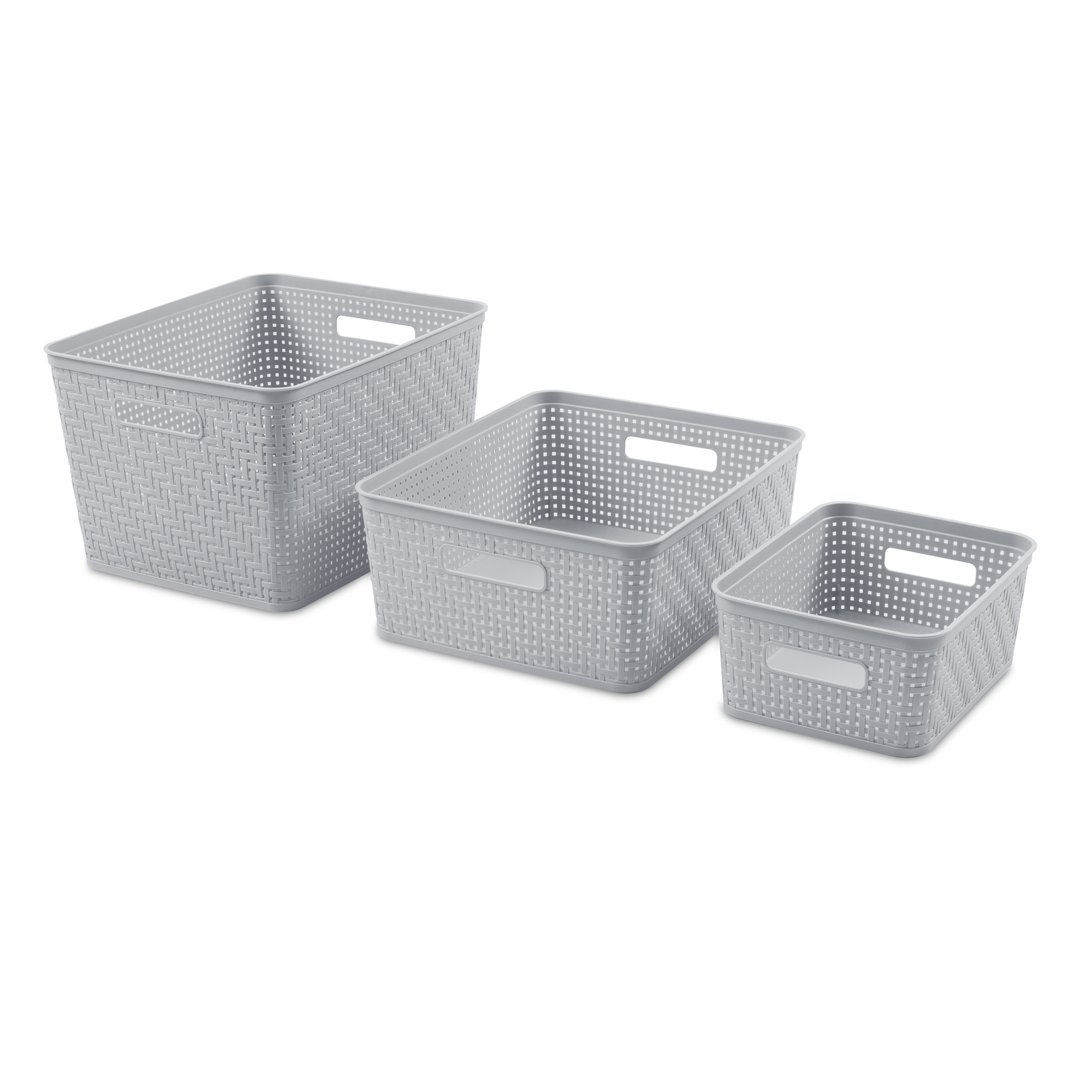 Sterilite 10x8x4.25 In Rectangular Short Basket for Home