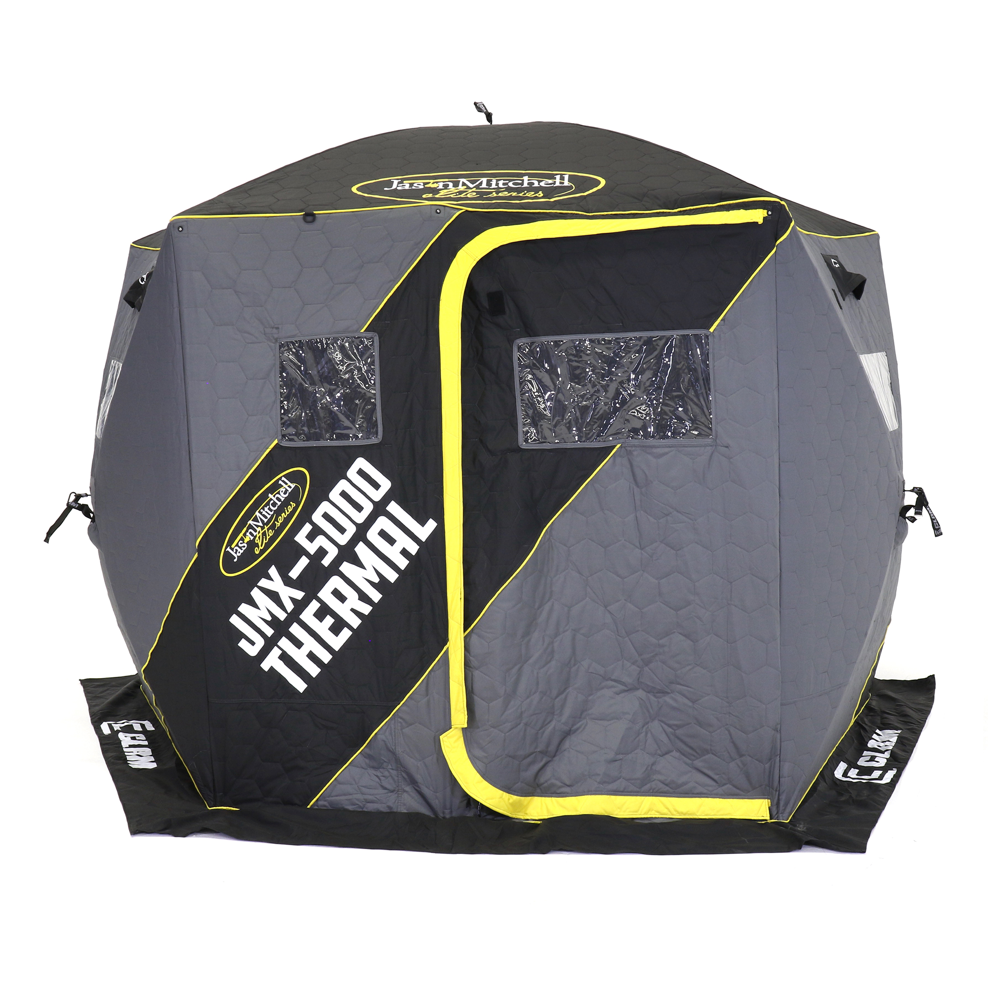 CLAM Jason Mitchell X5000 Portable 9 Ft 6 Person Ice Fishing