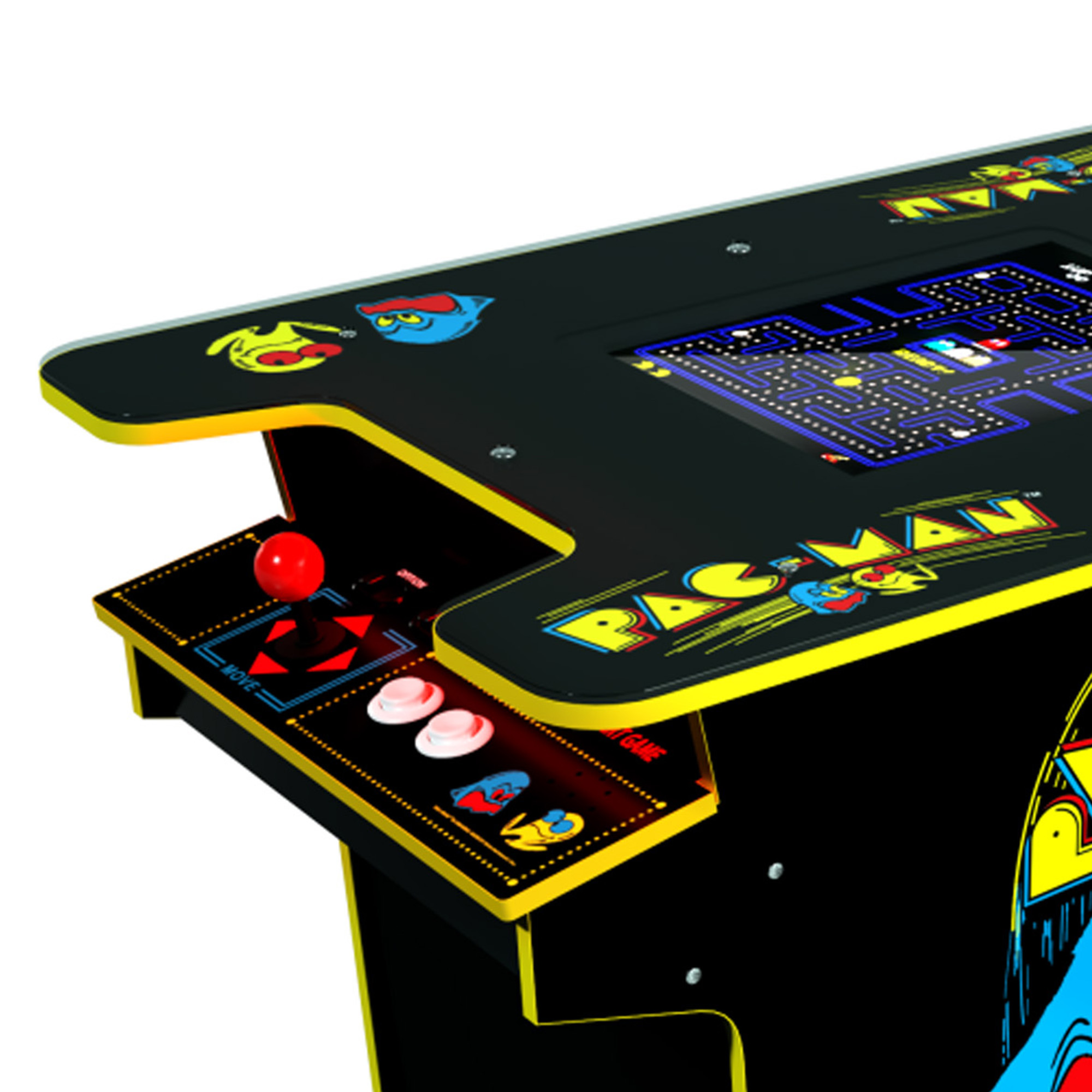 Arcade1UP PAC-MAN Head-to-Head Arcade, 12 Games in 1, Black Series