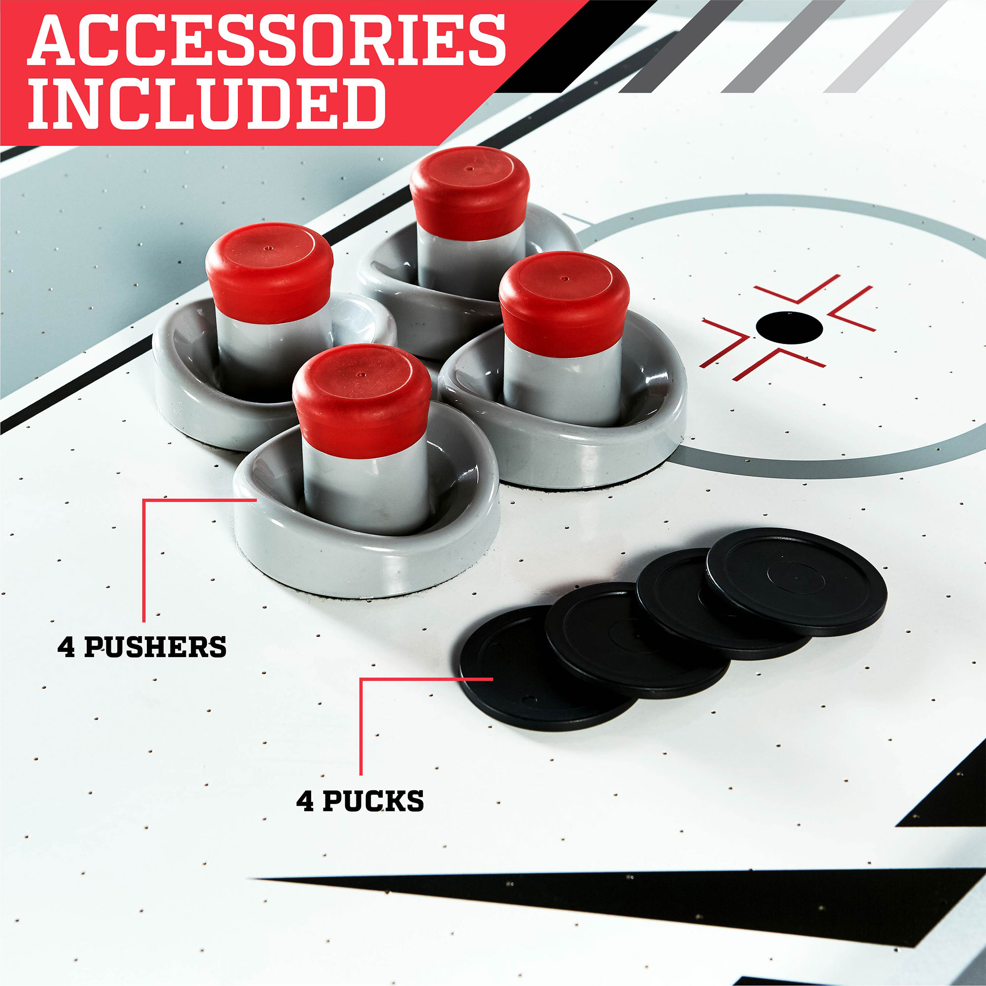 ESPN 7 Foot Air Powered Hockey Table w/ Electronic Scorer, 2 Pucks