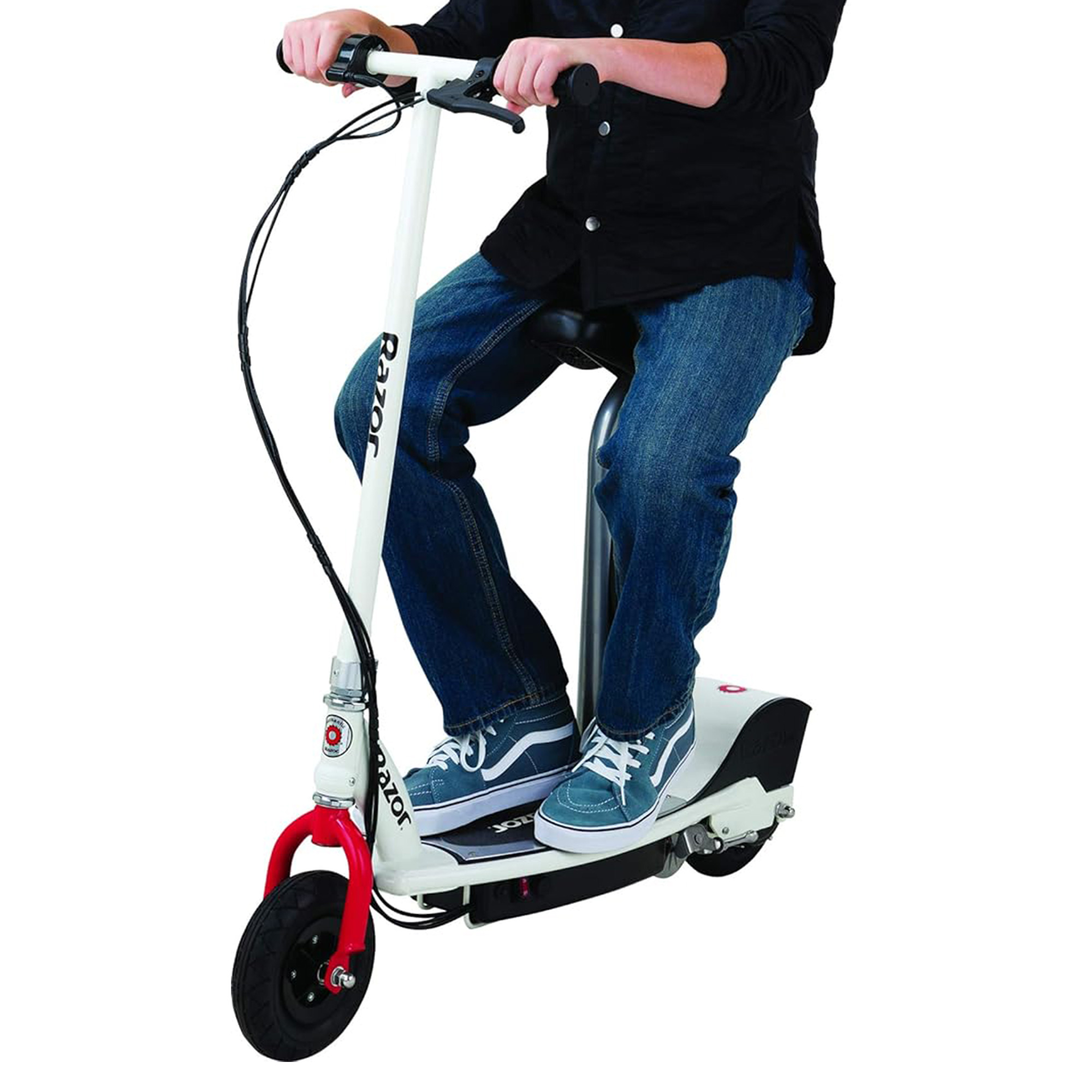 Razor E200S Seated Electric 12 MPH Scooter w/ Twist Grip Throttle
