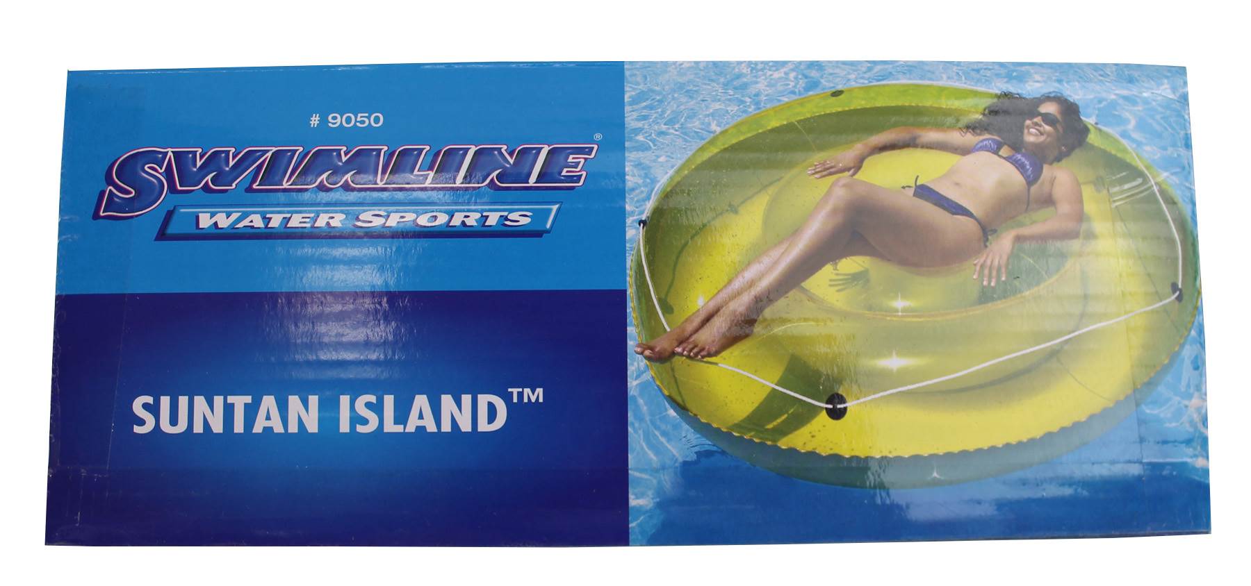 swimline 71 inch swimming pool inflatable suntan tub lounge water raft float