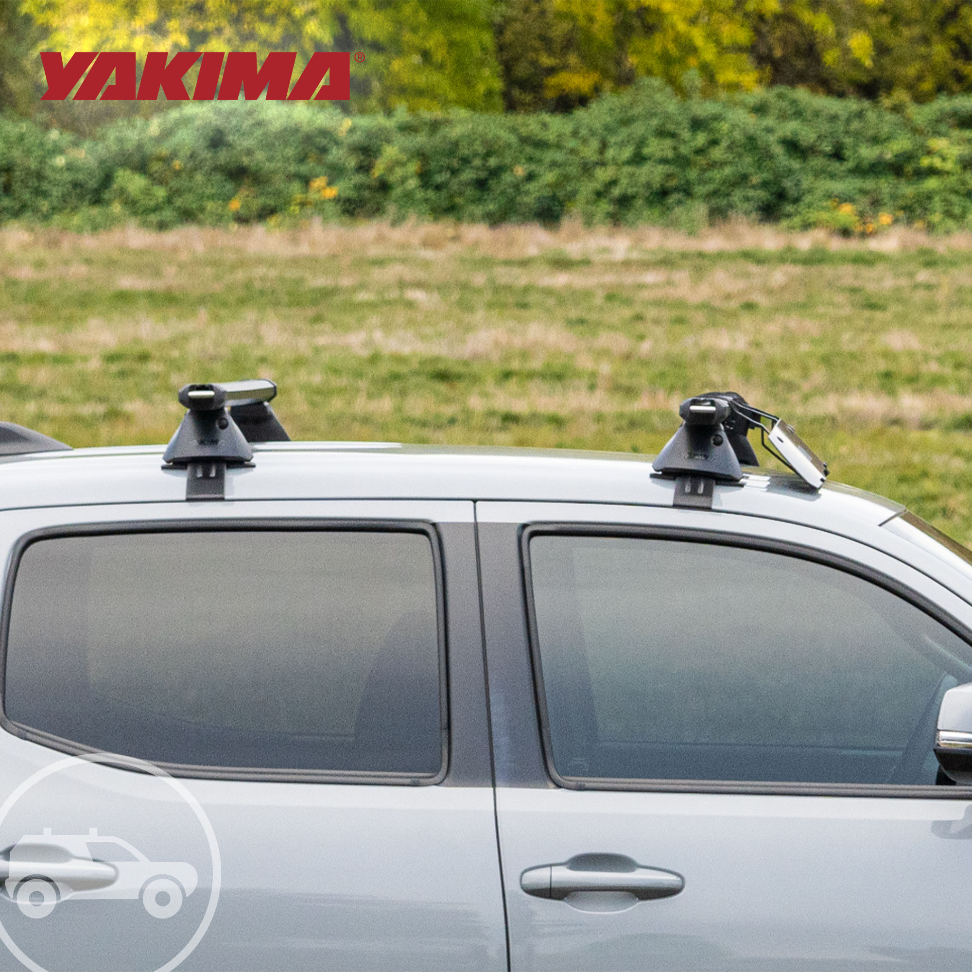 YAKIMA BaseLine Adjustable Rack Towers for Vehicles with Naked