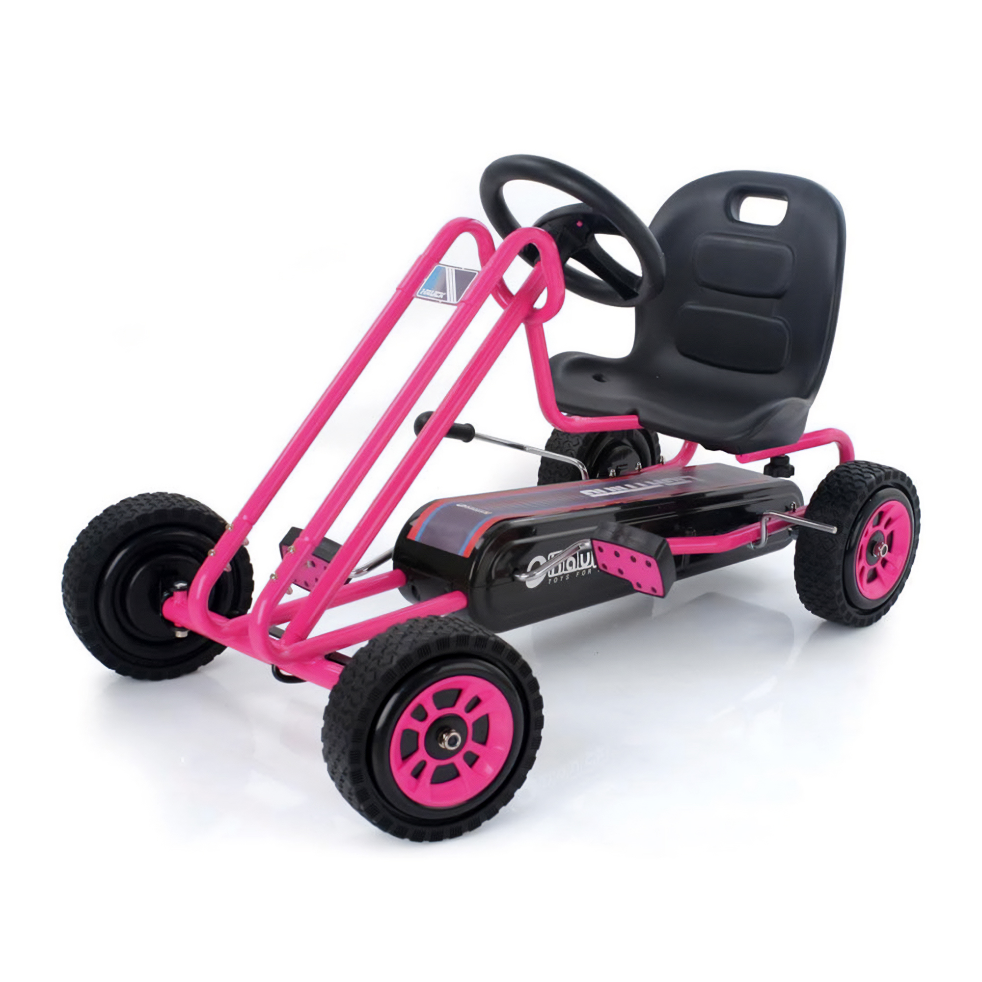 hauck Lightning Ergonomic Pedal Ride On Go Kart Toy, Pink (Open