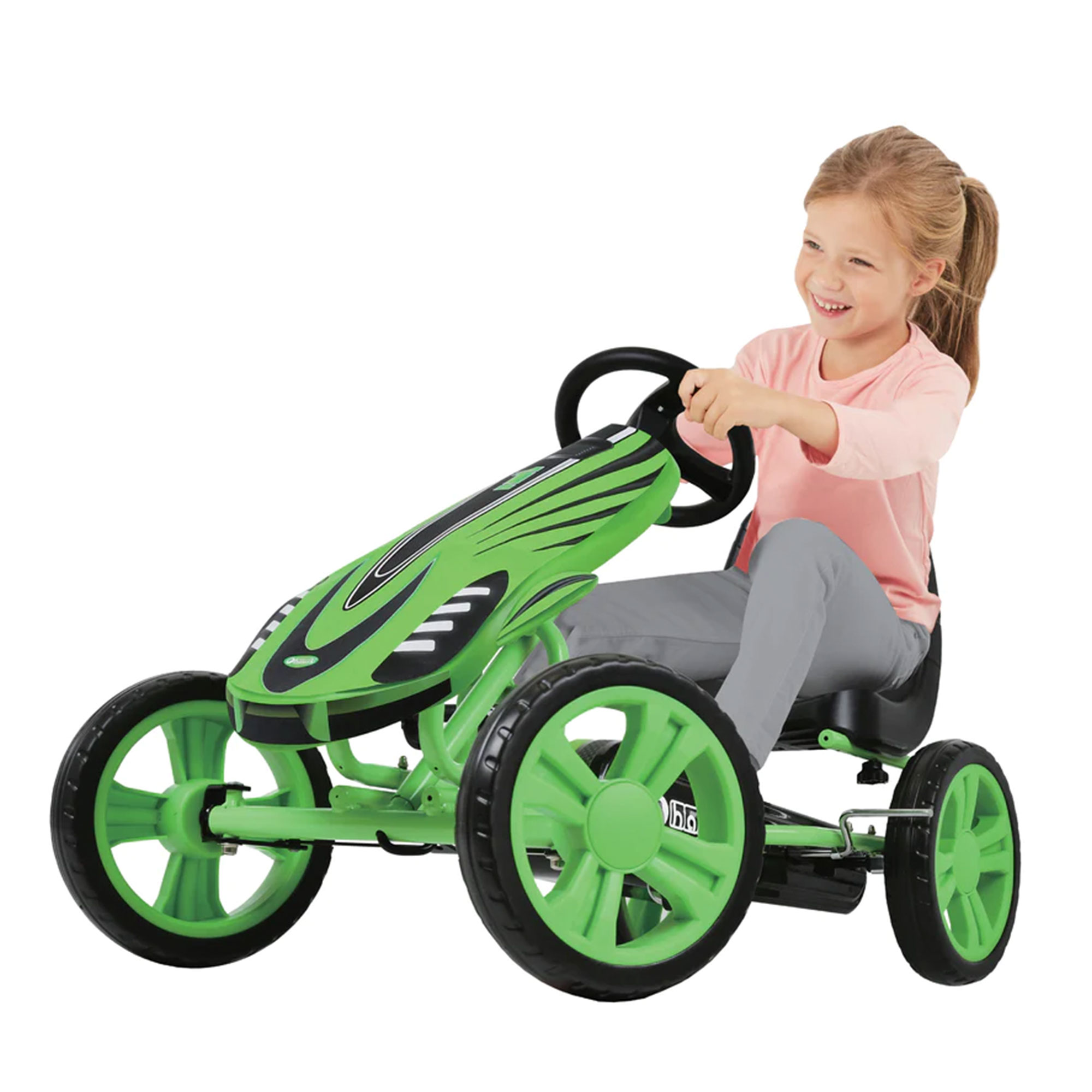 Go-Kart Infantil Hauck Lightning Con Neumáticos De Goma Y Freno De Mano | Asiento Ajustable En 3 Posiciones Para Niños De 4 A 8 Años