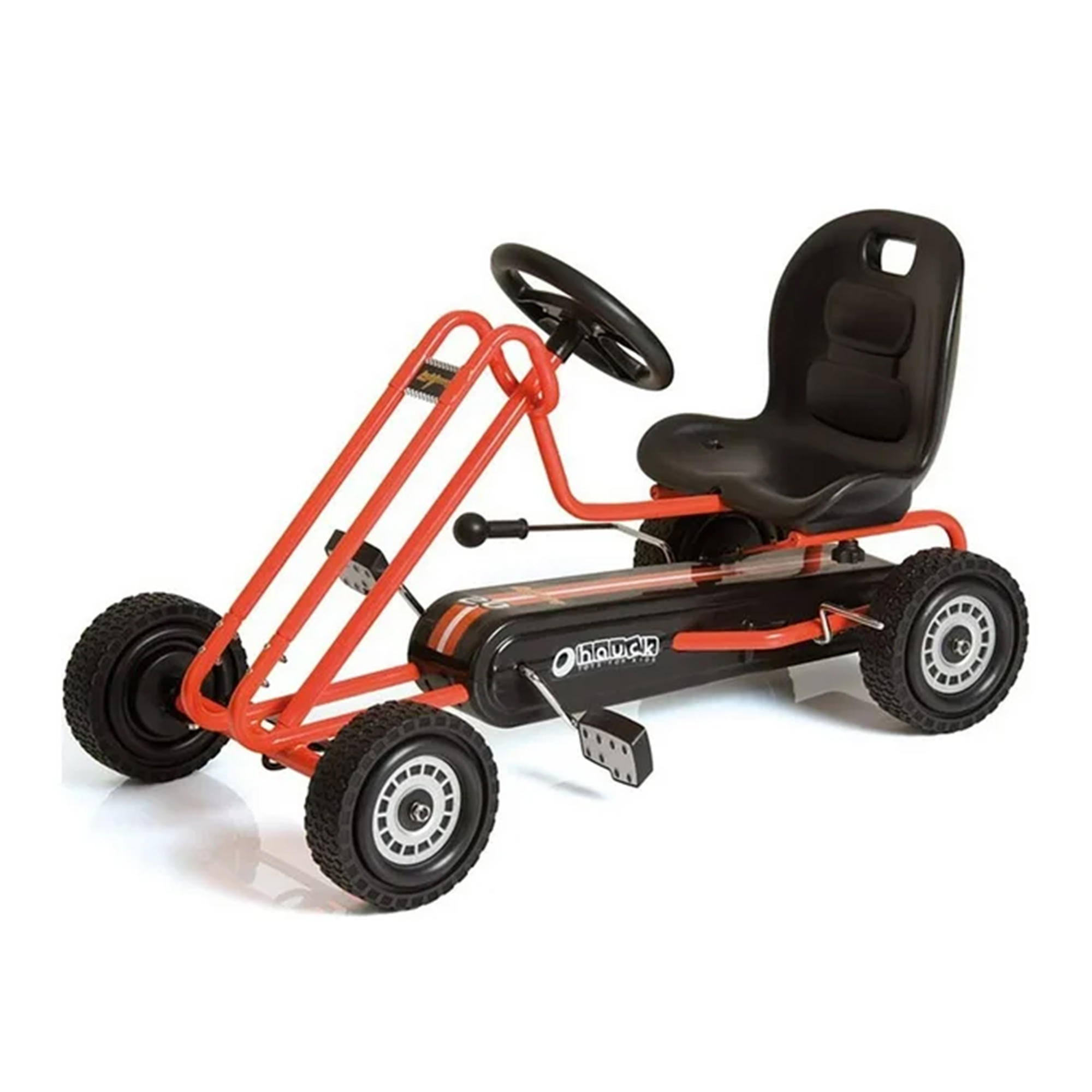 hauck Lightning Pedal Ride On Go Kart Toy for Boys & Girls, Orange