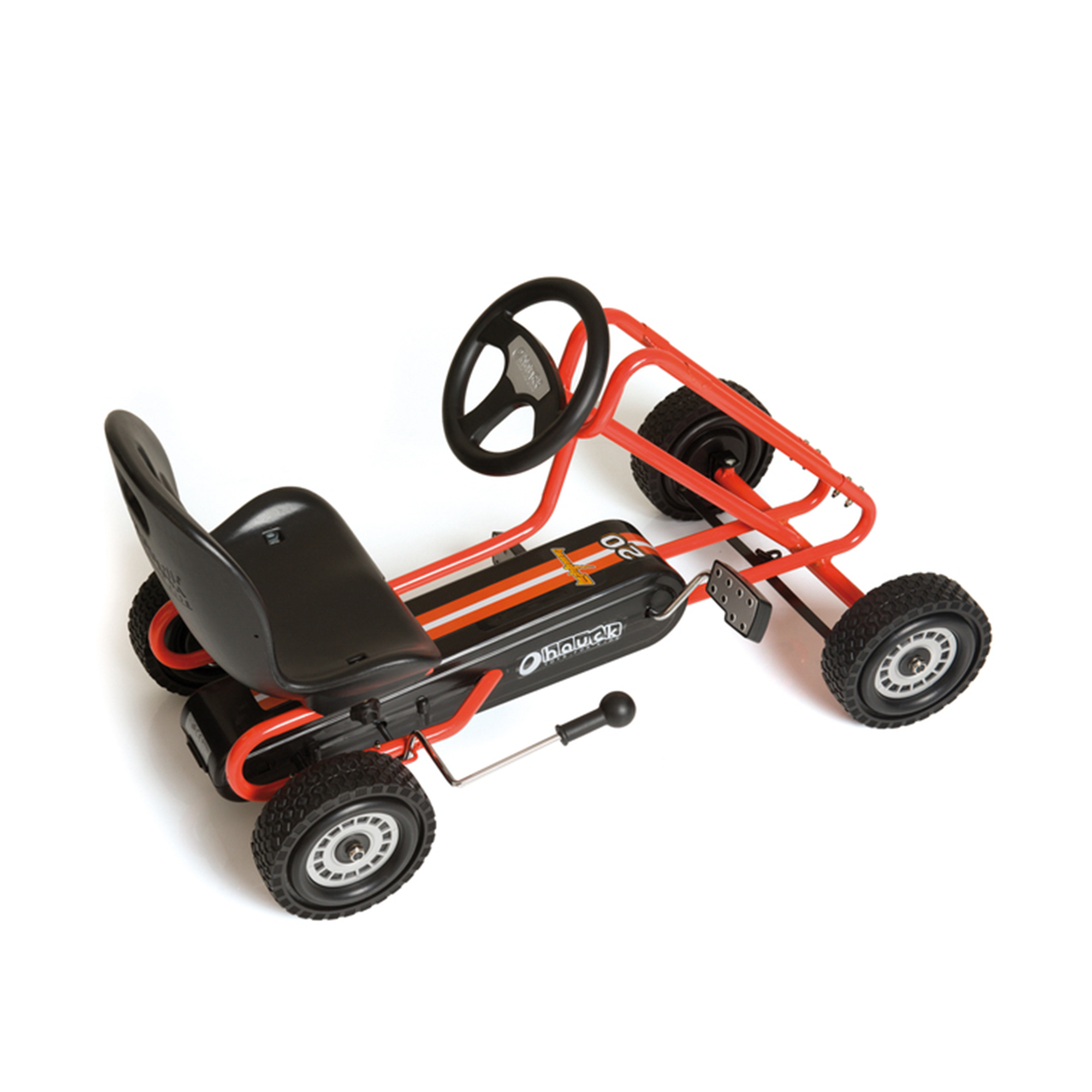 hauck Lightning Pedal Ride On Go Kart Toy for Boys & Girls, Orange