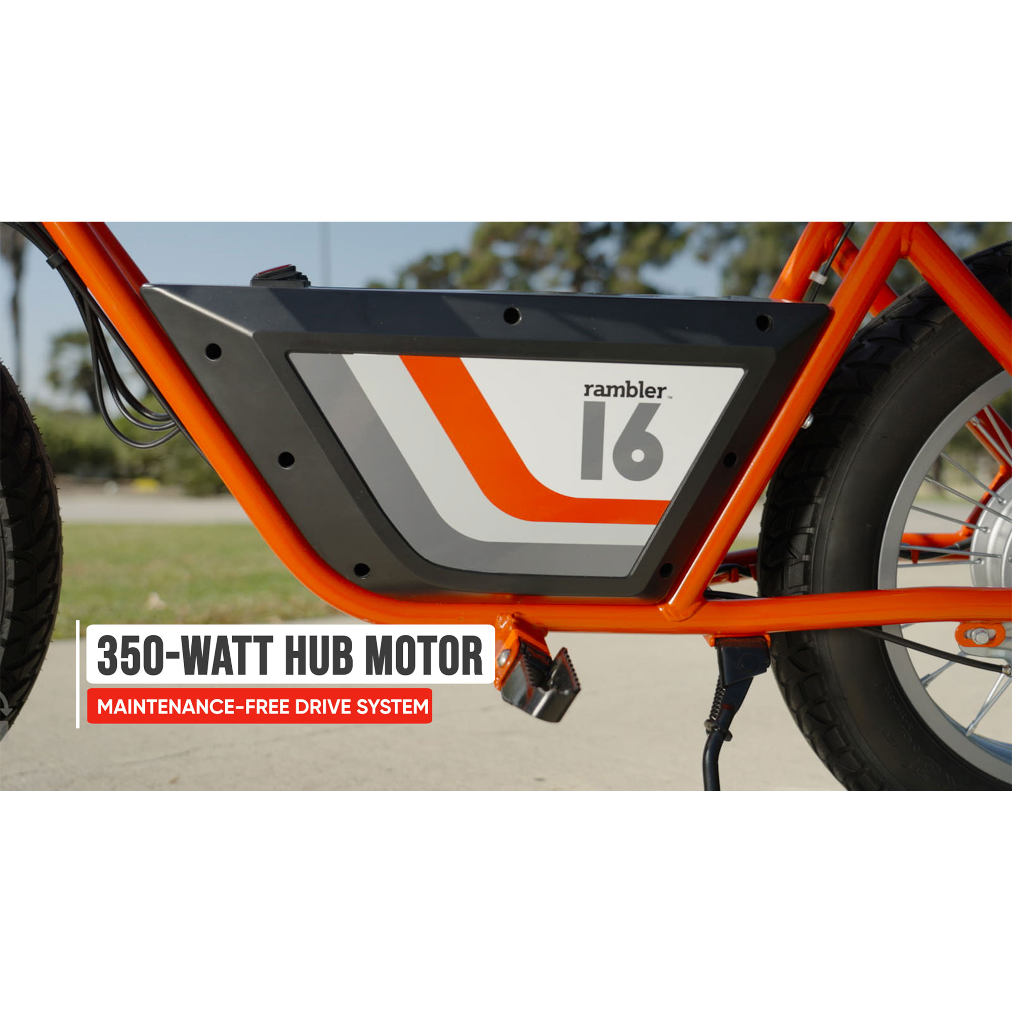 Razor Rambler 16 Electric Retro Minibike with 350W Motor & 36V