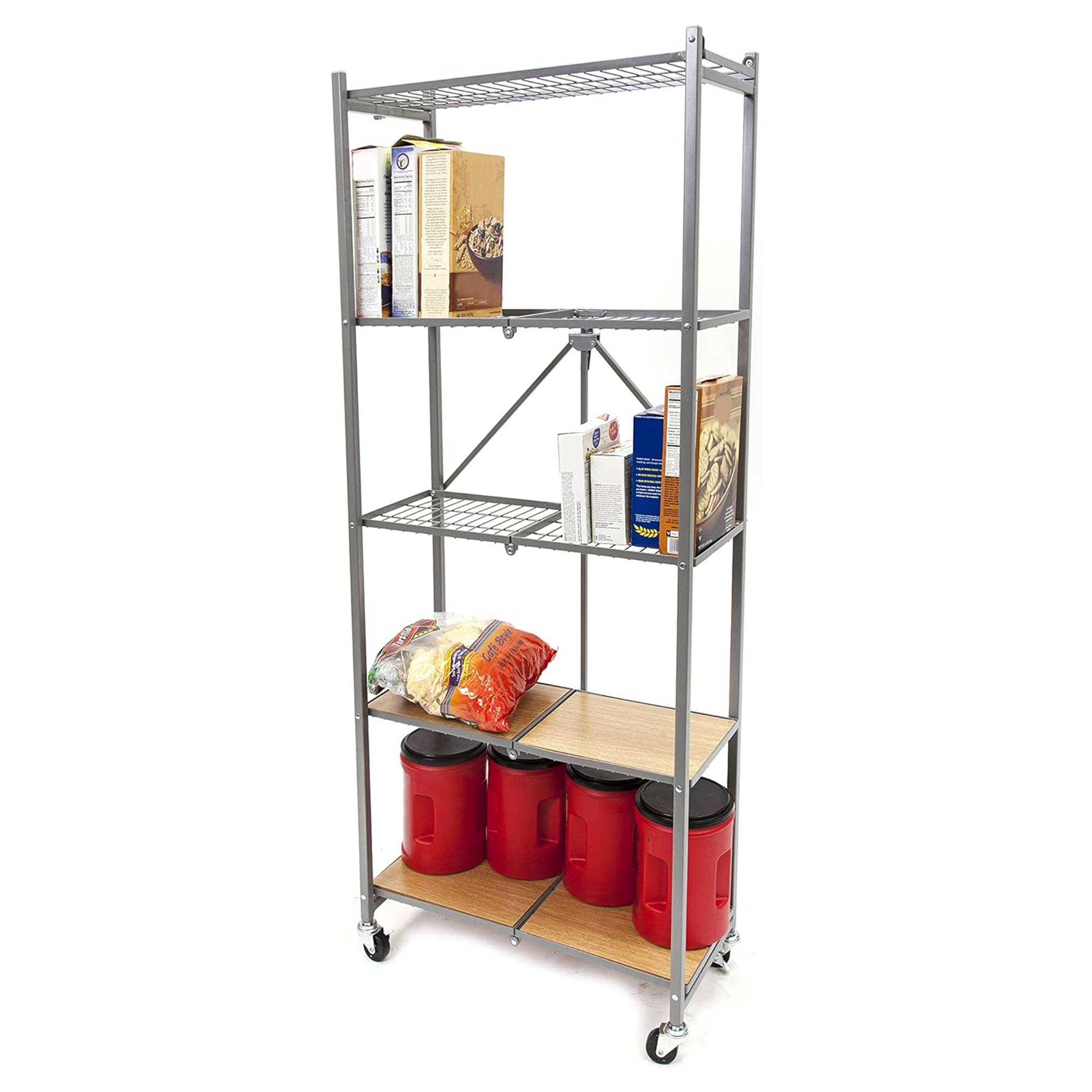 Origami RPR Series 5 Shelf Slim Steel Pantry Rack Holds up to 100 lb (Open Box) - Picture 7 of 9