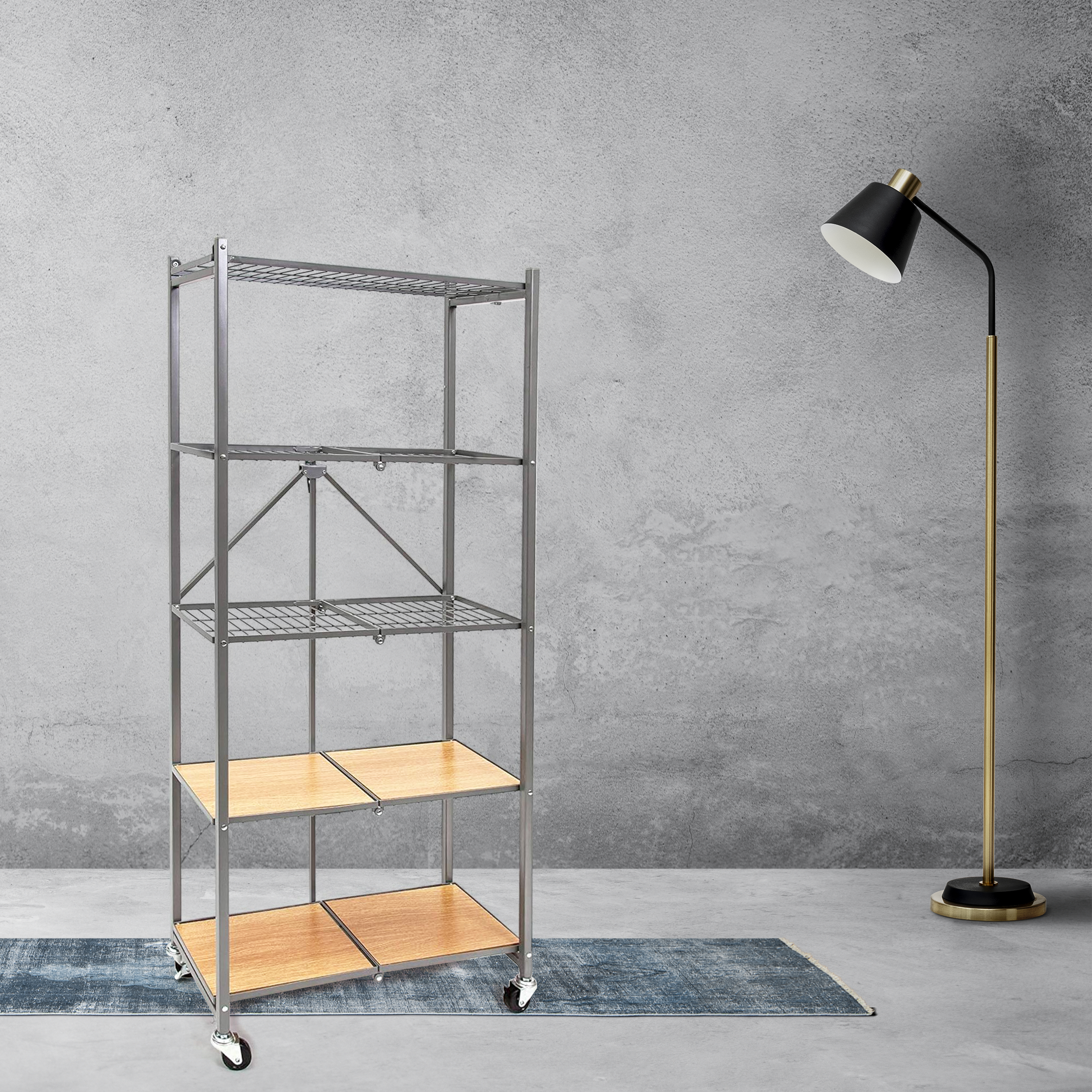 Origami RPR Series 5 Shelf Slim Steel Pantry Rack Holds up to 100 lb (Open Box) - Picture 5 of 9