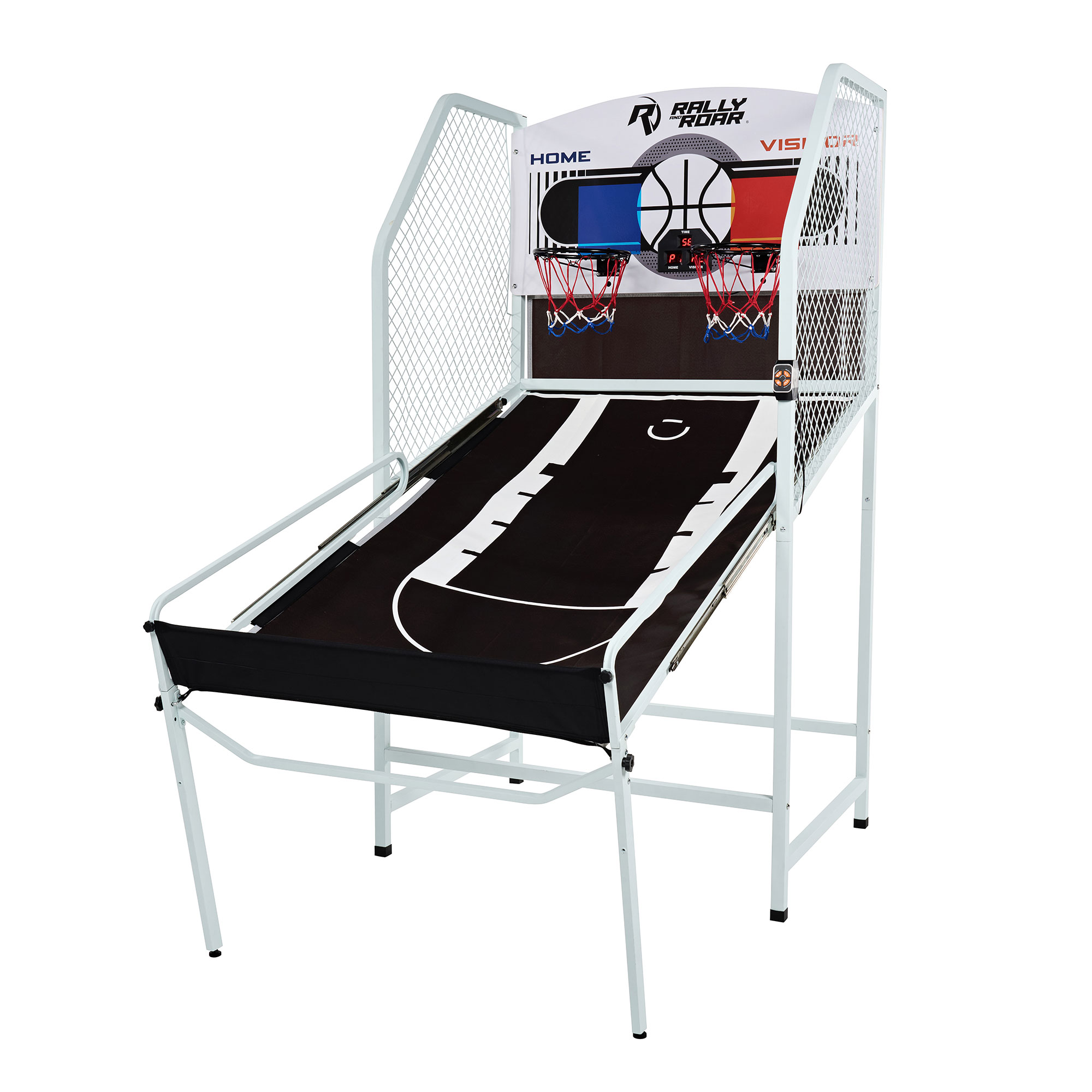 Rally and Roar 2 Player Foldable Arcade Cage Basketball Game (Open Box)