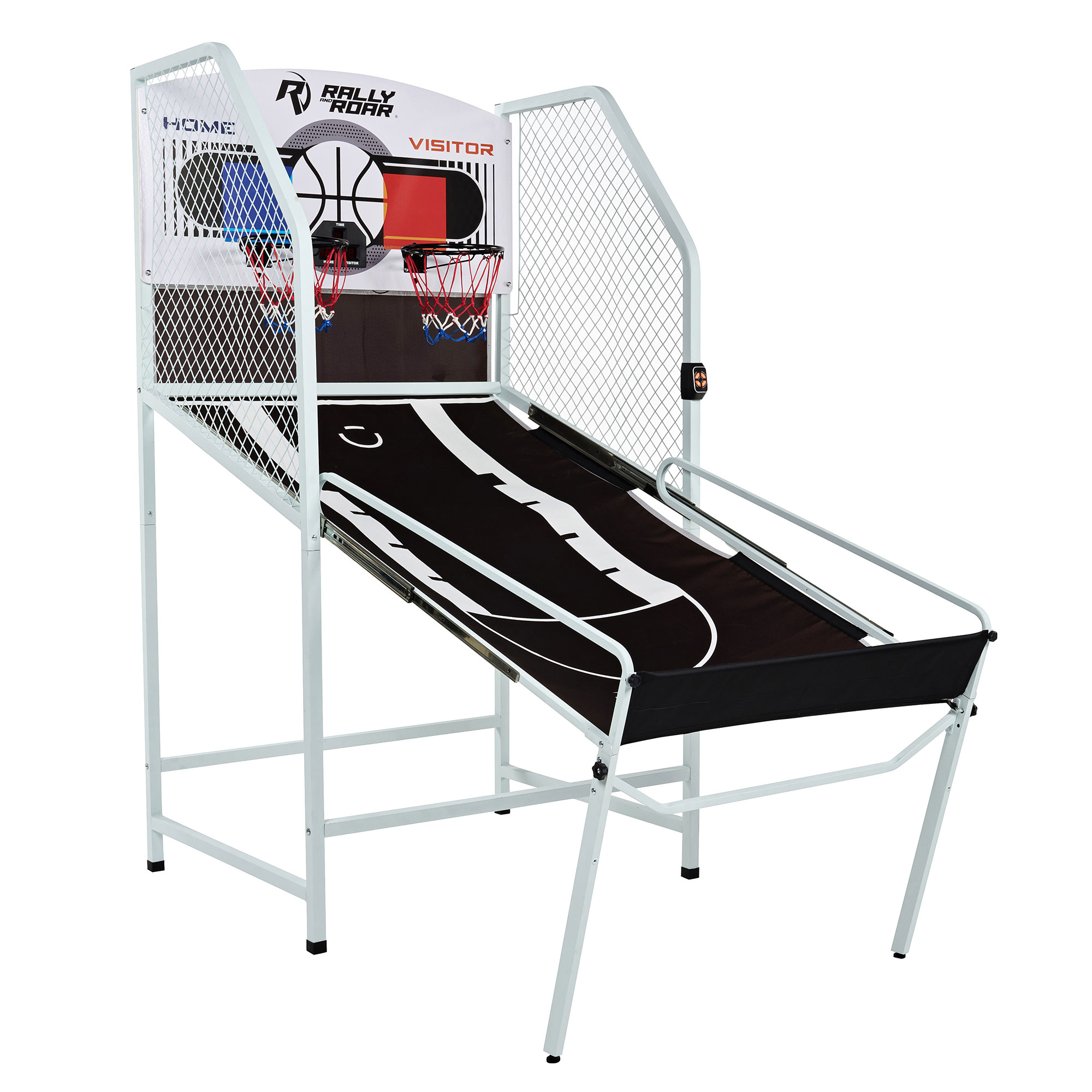 Rally and Roar 2 Player Foldable Arcade Cage Basketball Game (Open Box)