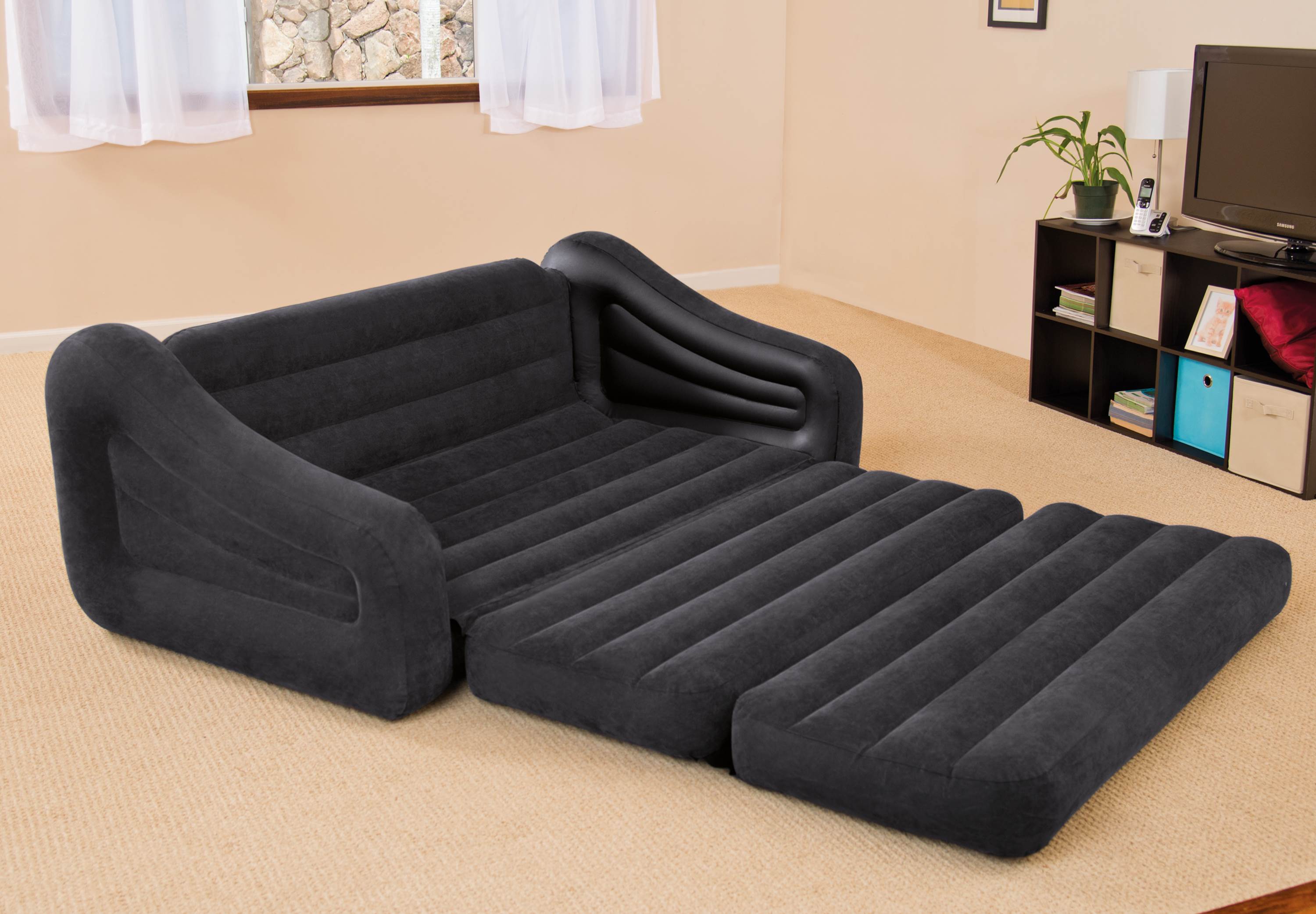 intex queen bed and pull out sofa