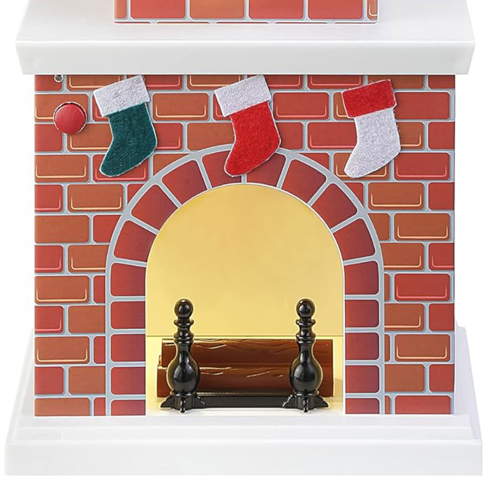 Mr. Christmas 18 Inch Animated Santa in Chimney with LED Lights