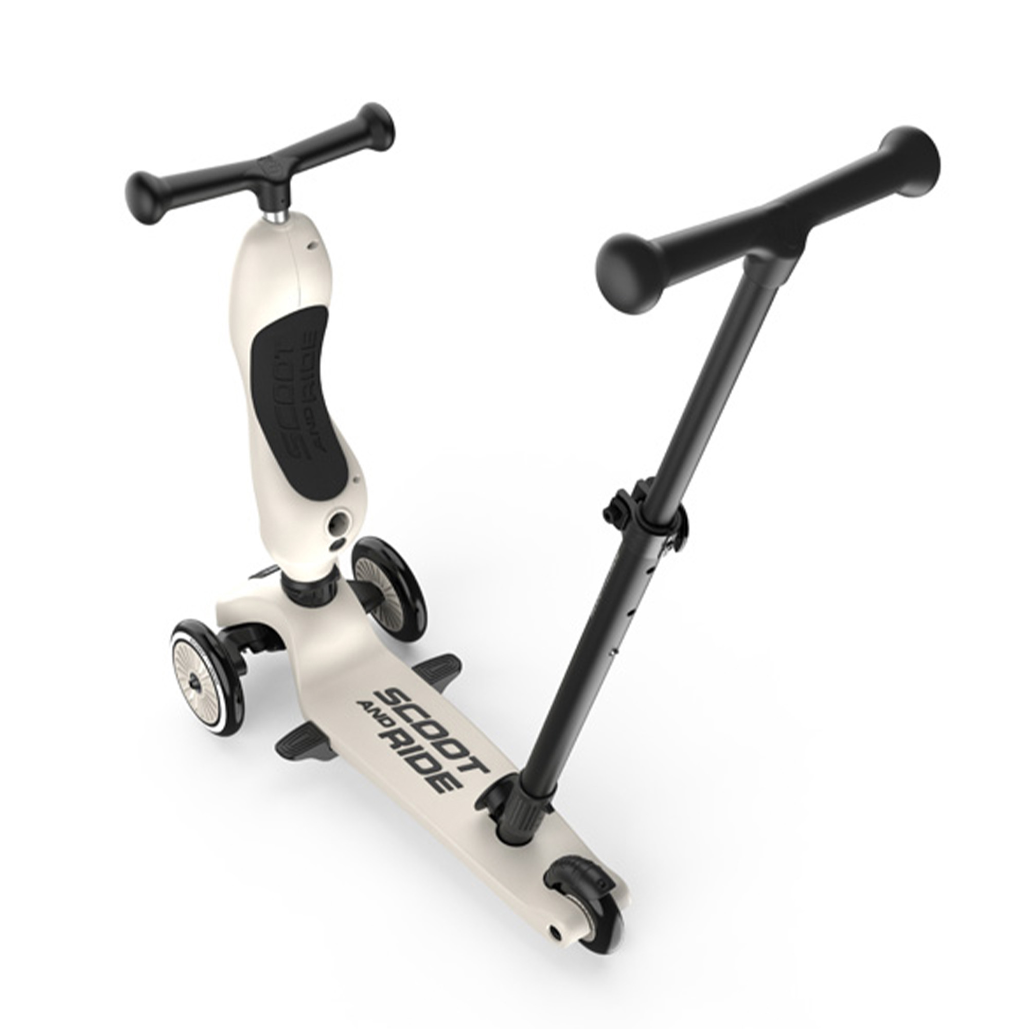 Scoot & Ride 2-in-1 Kids Scooter w/Push Bar, Highwaykick 1 Push