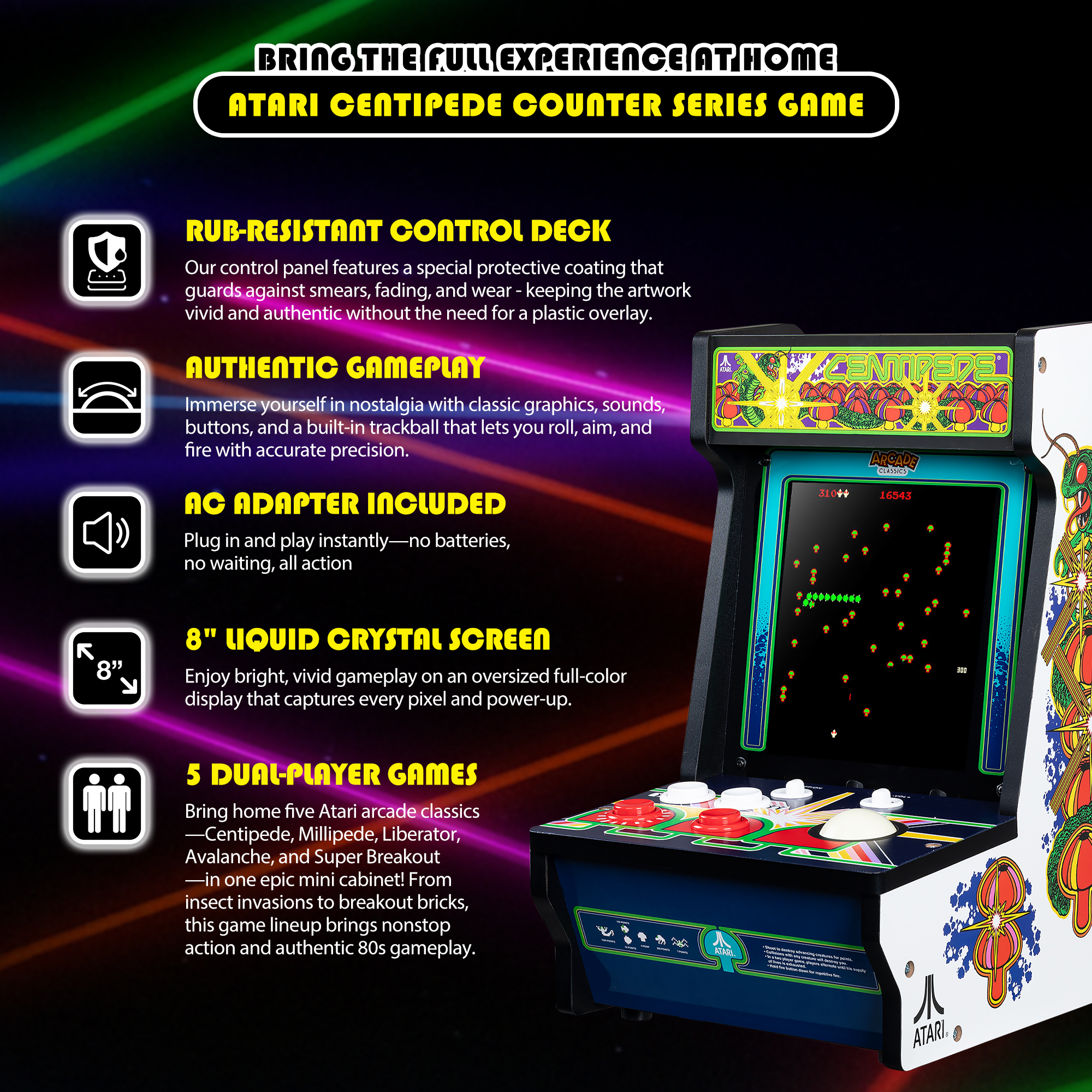 Atari Centipede Counter Arcade | eBay