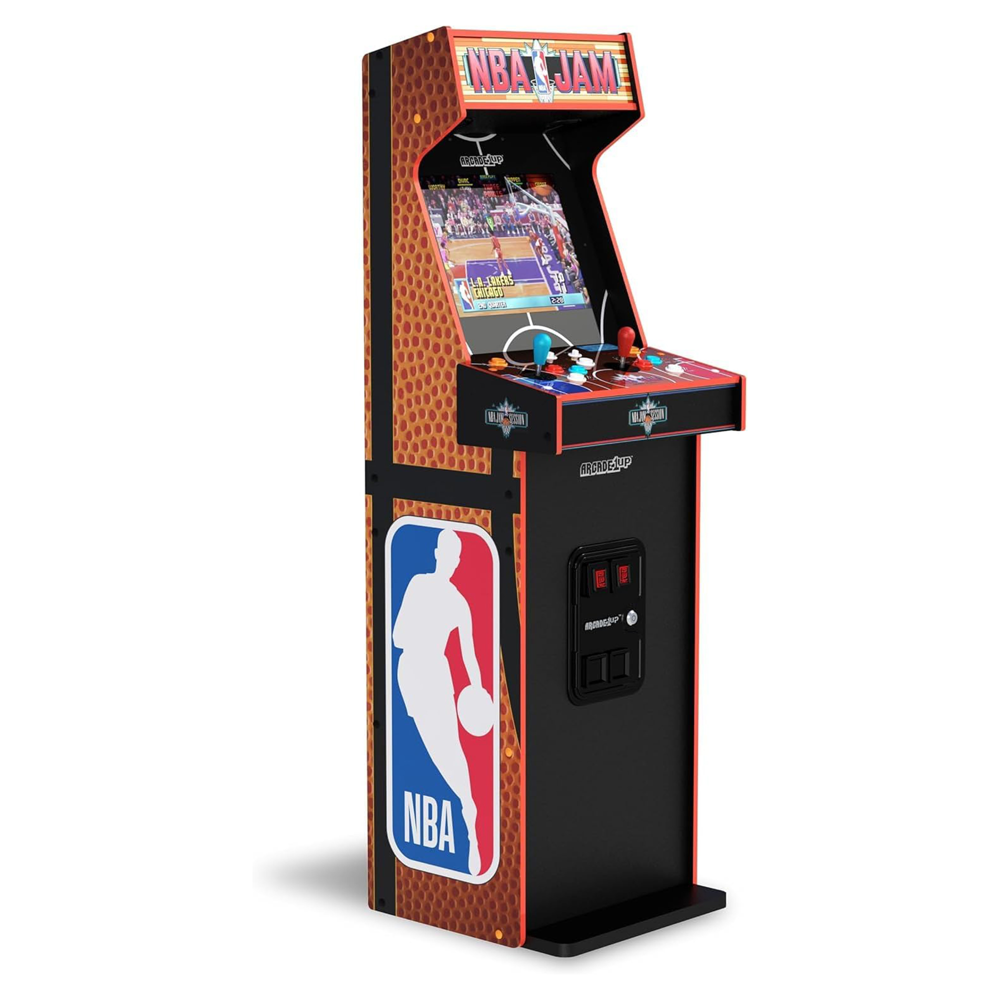 Arcade1Up NBA JAM Deluxe 2-Player Control Panel Arcade Machine, 5′ Home Cabinet