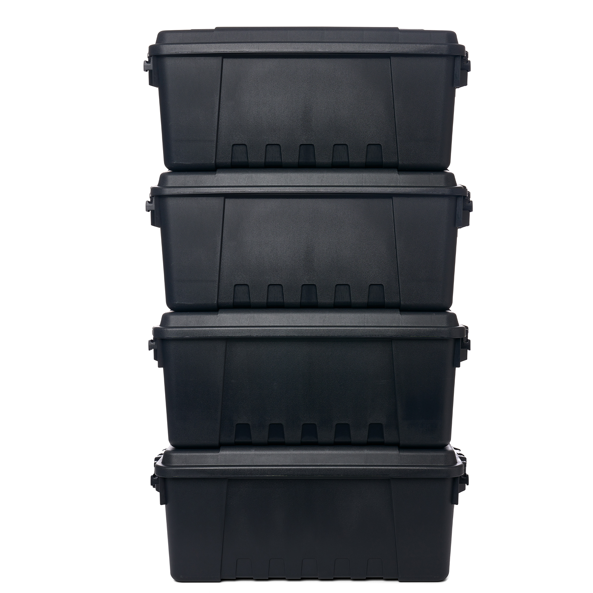 Plano 4 Pack Medium Sportsman’s Trunk for Outdoor/Indoor Gear and Tools, Black