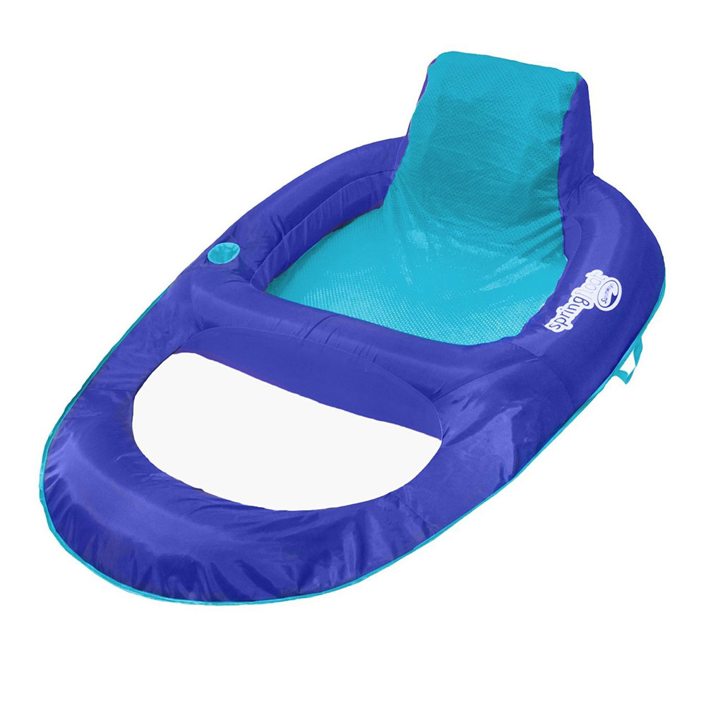 SwimWays Spring Float Recliner XL Inflatable Pool Float Loun
