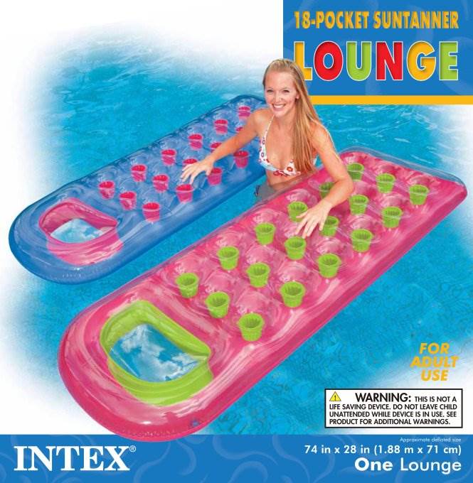 18 pocket suntanner lounge