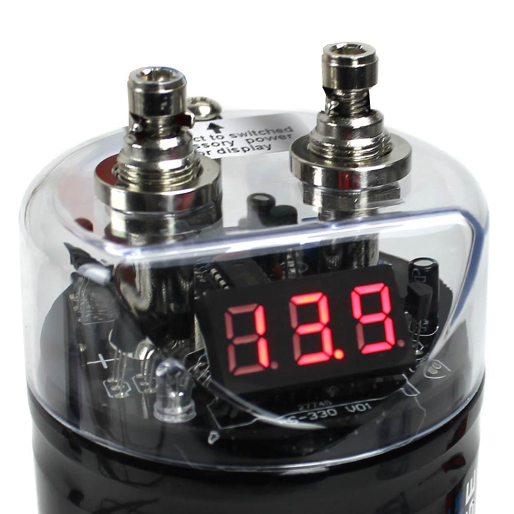 Boss Audio CPBK2 2 Farad 20Volt Digital Voltage Car Audio Power