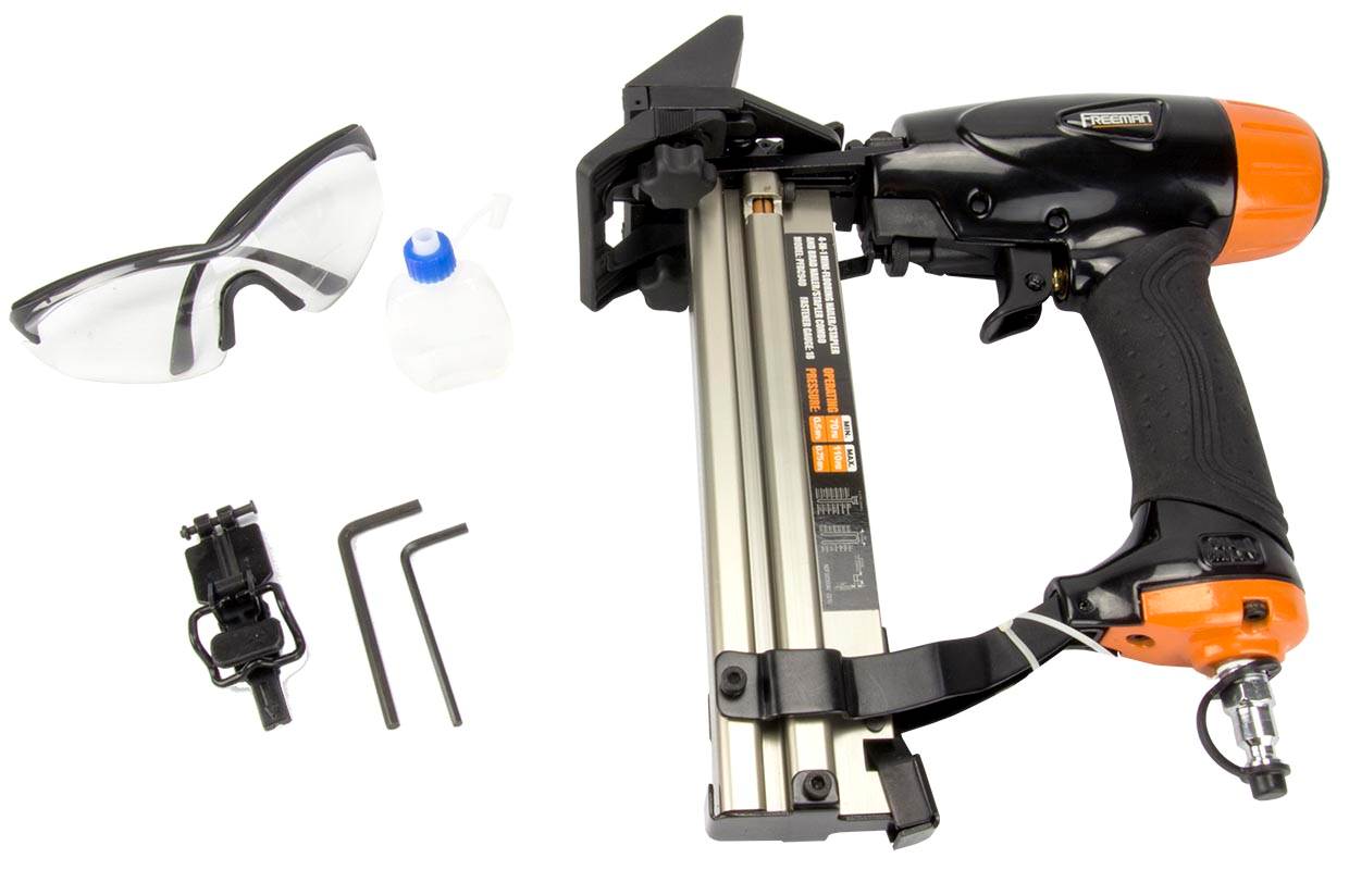 FREEMAN PFBC940 4 in 1 Mini Pneumatic Air Flooring Nailer Stapler Nail Gun Combo 855629002313 eBay