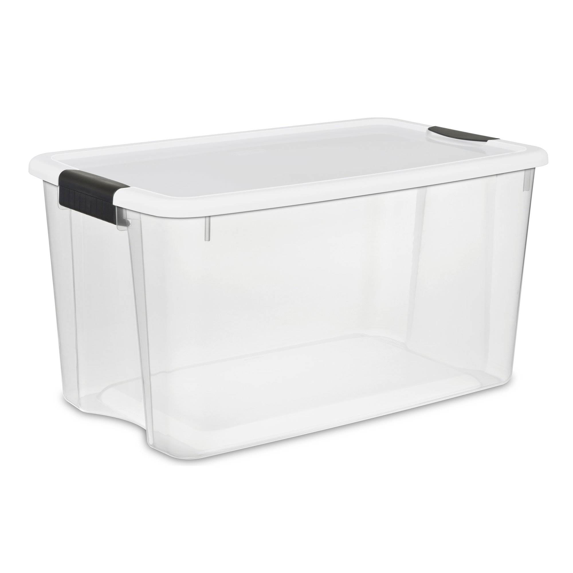 Sterilite 70 Qt Extra Large Clear Durable Stacking Storage Container Box 4 Pack Ebay