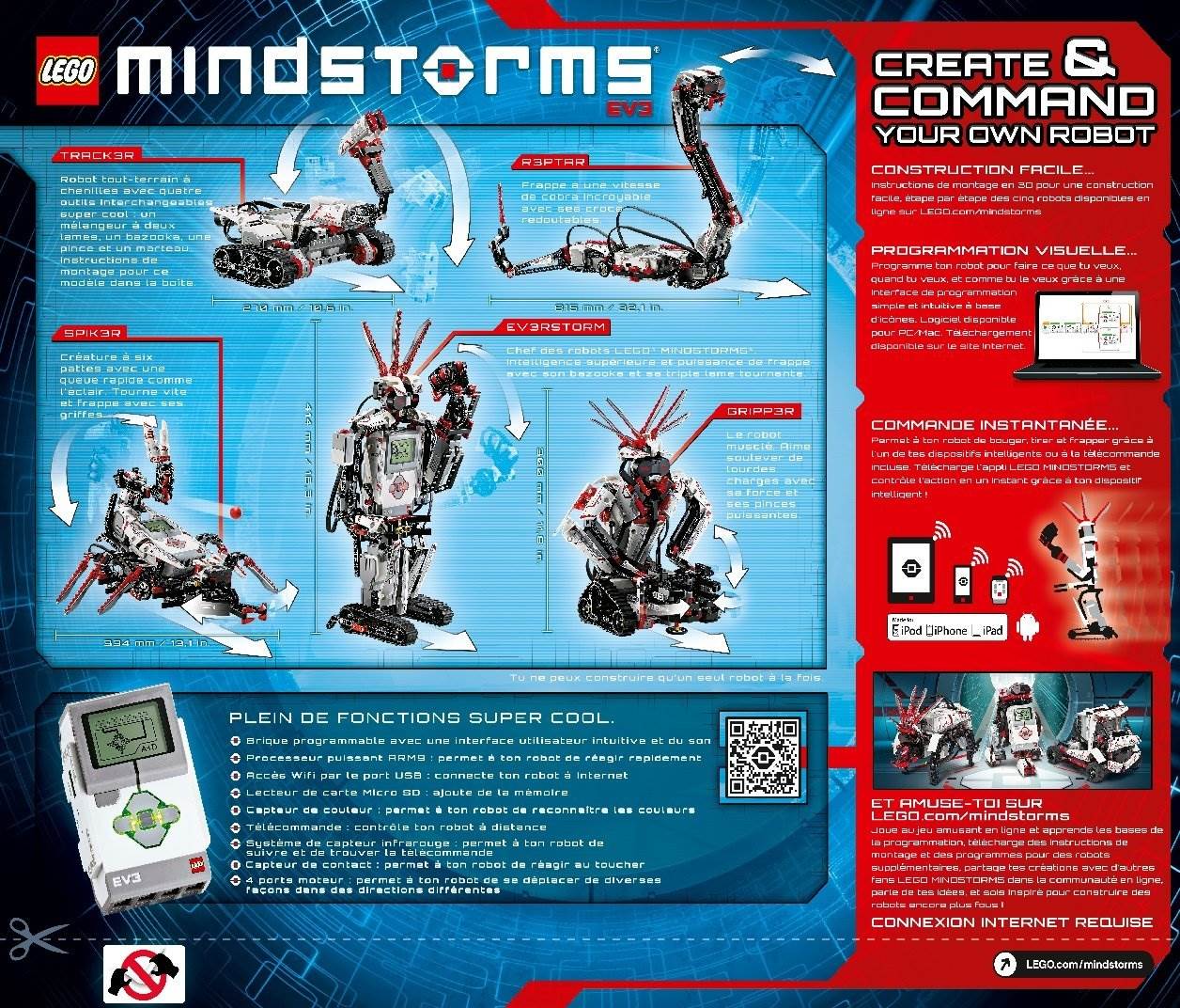 lego mindstorms programmable ev3 customizable robot