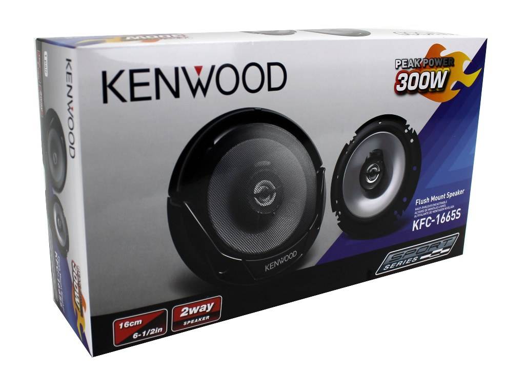 Kenwood KFC1666S 6.5 Inch 300 Watt 2Way Car Audio Door Coaxial Speakers (4) eBay