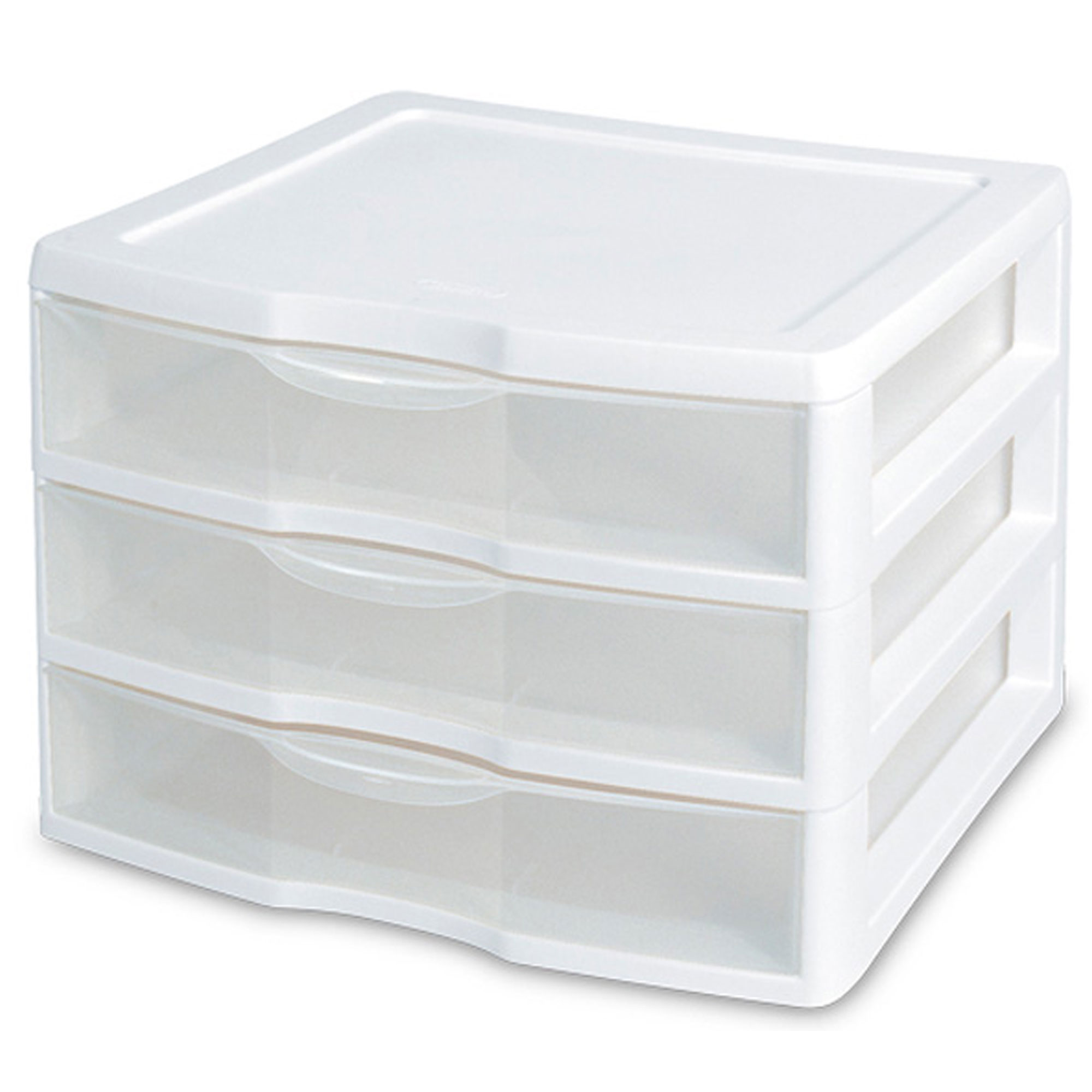3 Pack Storage Sterilite 744271319132 Wide Unit Desktop Portable