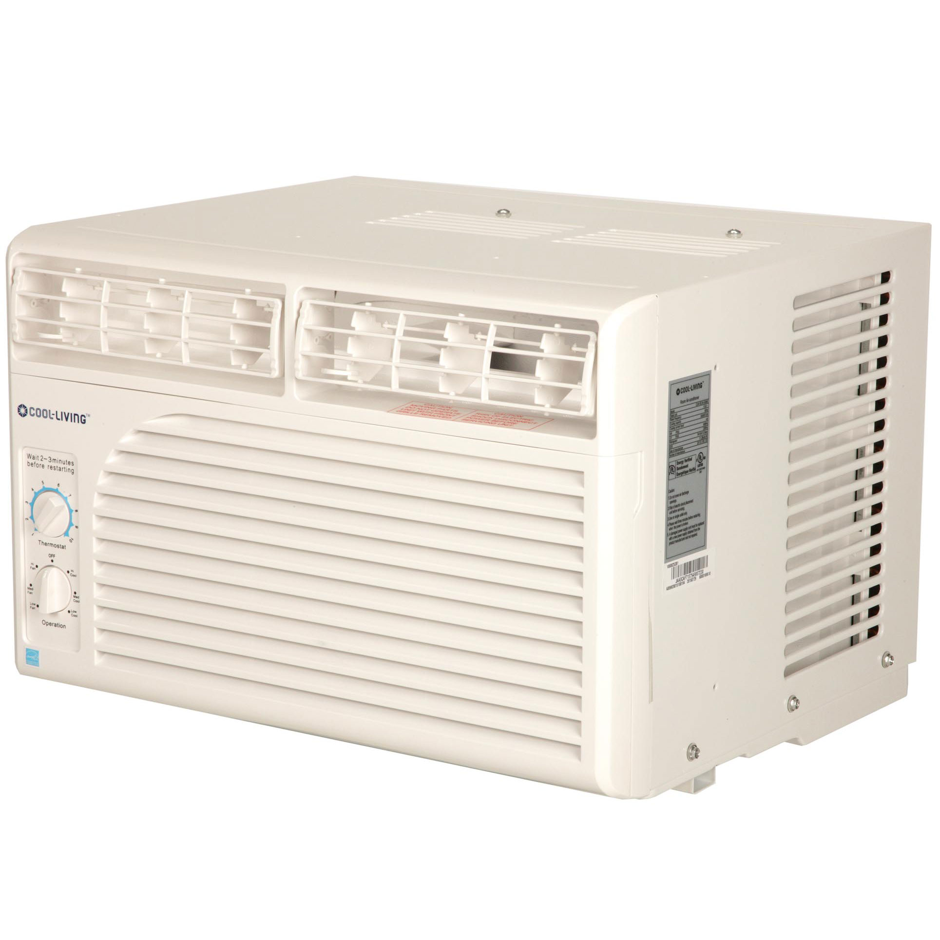 Cool Living 5,000 BTU 9.7 EER 115V Window Room Air Conditioner AC Unit