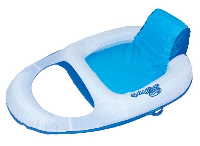 swimways spring float recliner xl floating swimming pool lounge chair