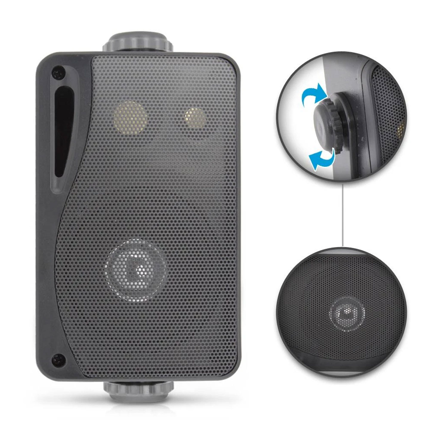 4 Pyle PLMR24B 3.5 400 Watt 3-Way Weather Proof Mini Box Speakers System Black
