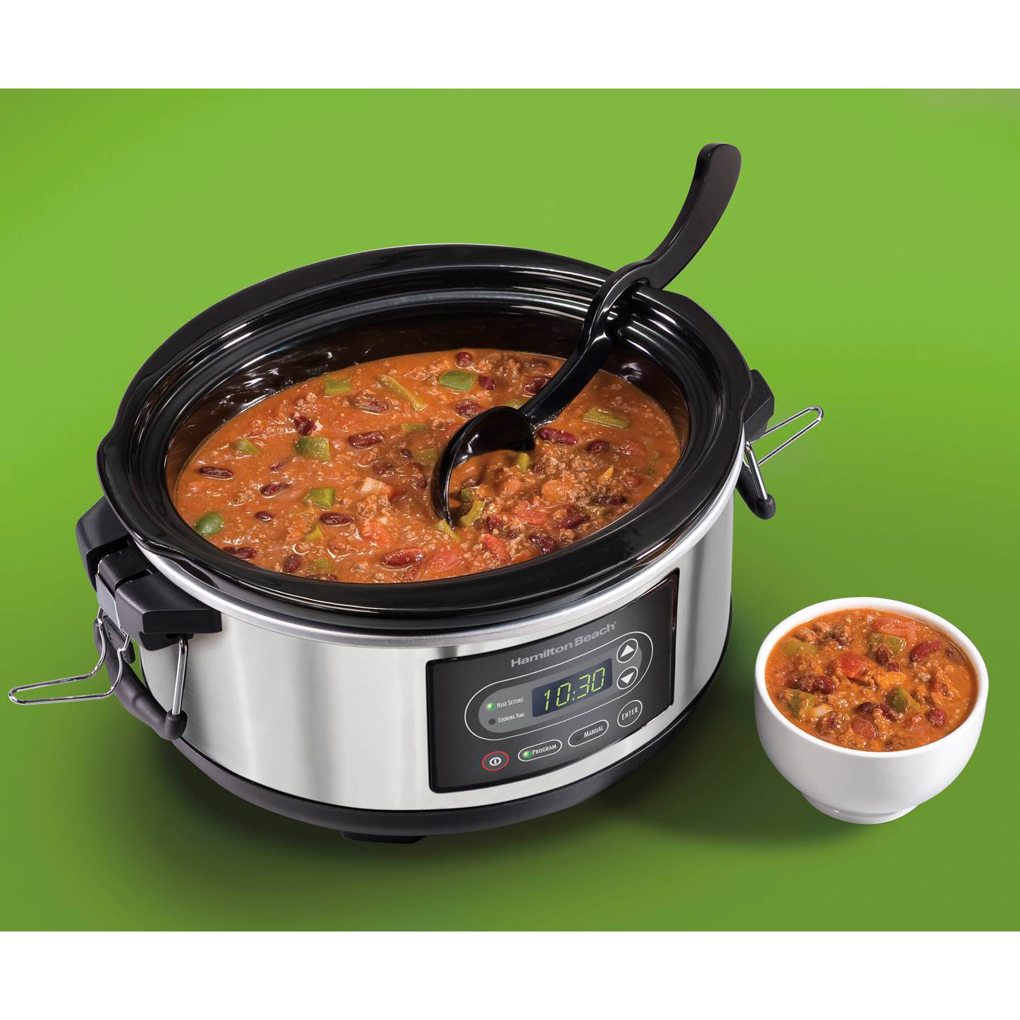Hamilton Beach 33957 5 Quart Programmable Stay or Go Slow Cooker Pot