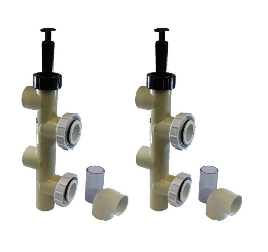 2) PENTAIR 263064 2" PVC Slide Pump Backwash Valves, Side Mount Sand/DE Filter 744271308303 eBay